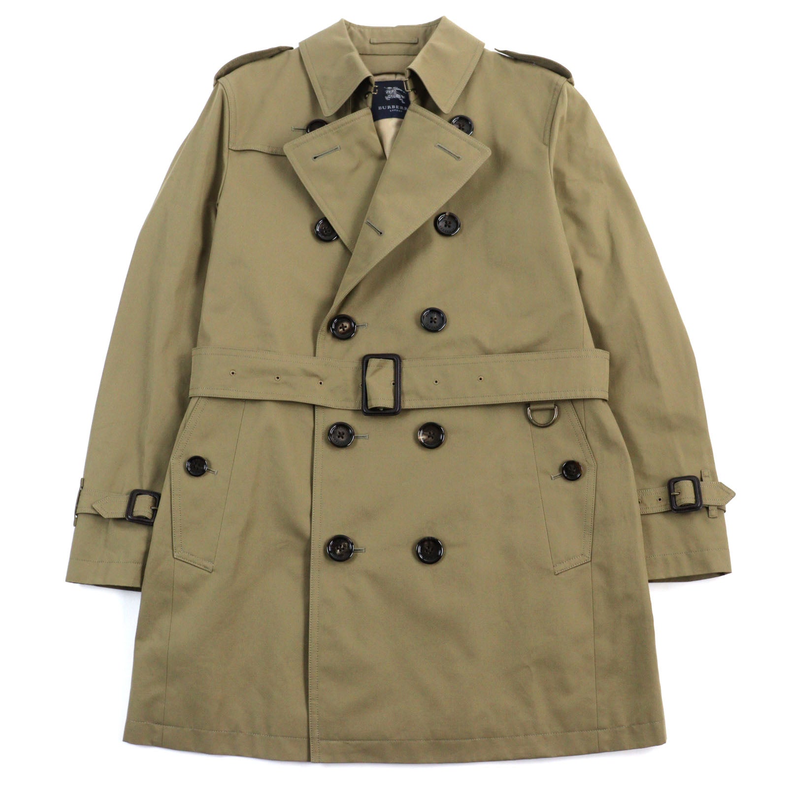 Burberry Cotton Trench Coat Beige M