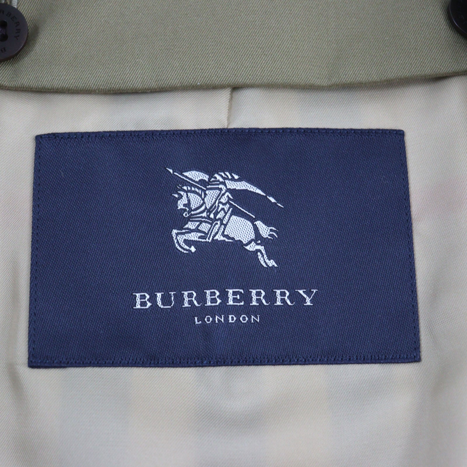 Burberry Cotton Trench Coat Beige M