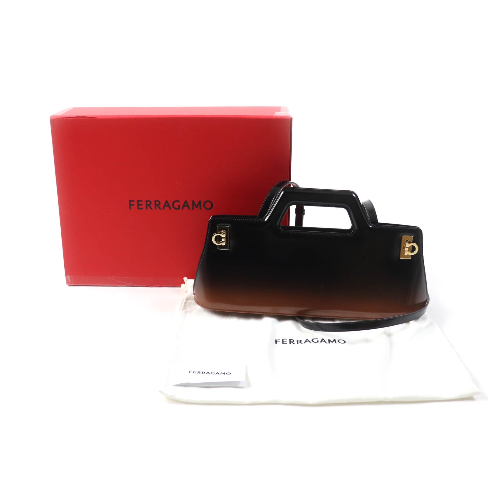 Salvatore Ferragamo WANDA 2way Leather Handbag