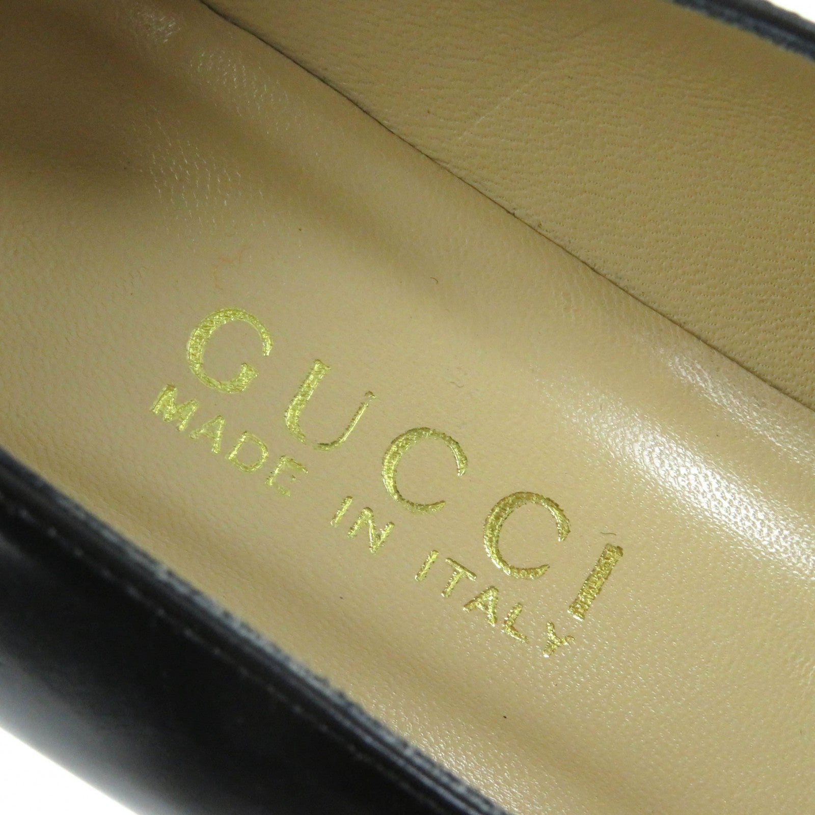 Gucci Horsebit Leather Pumps Black 37.5