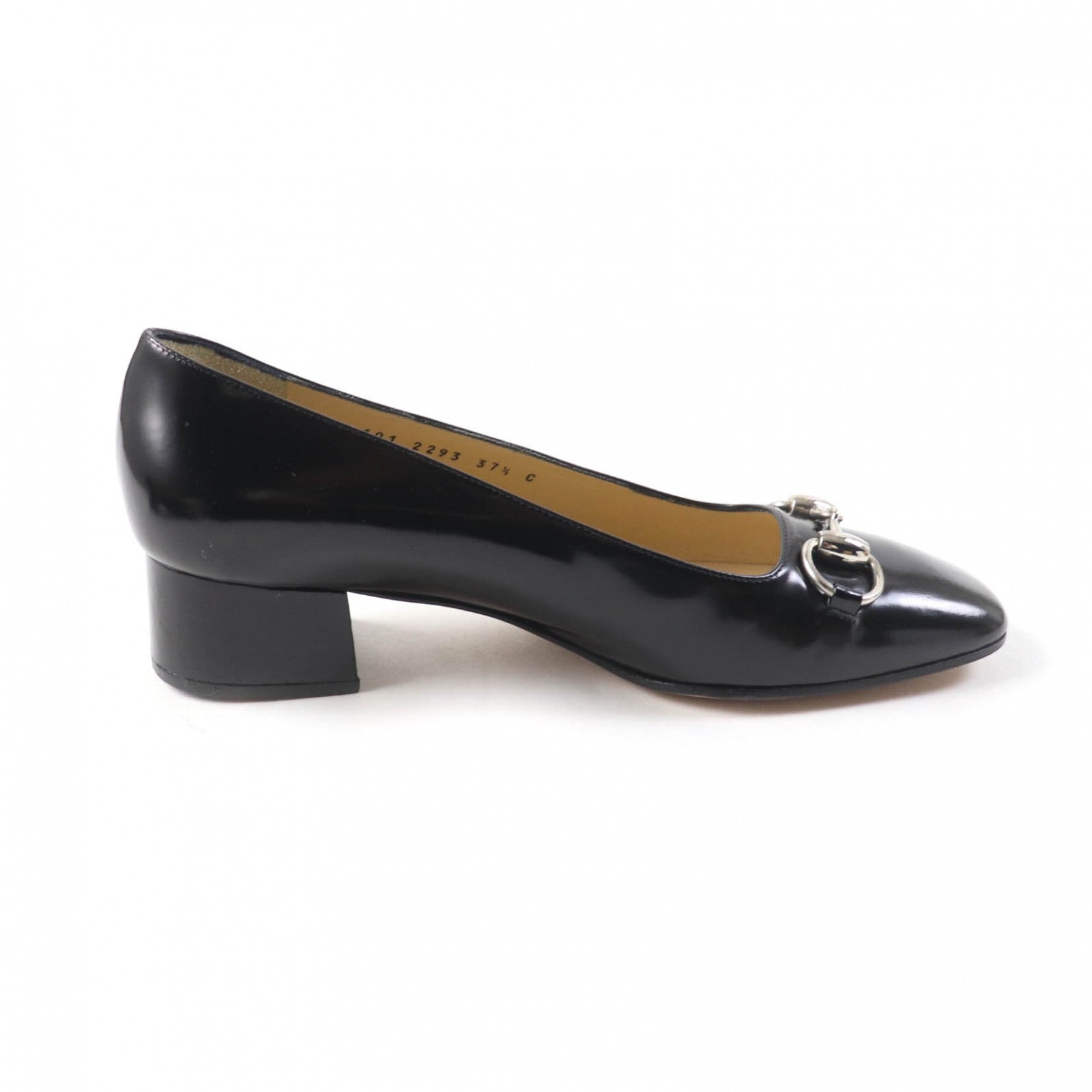 Gucci Horsebit Leather Pumps Black 37.5