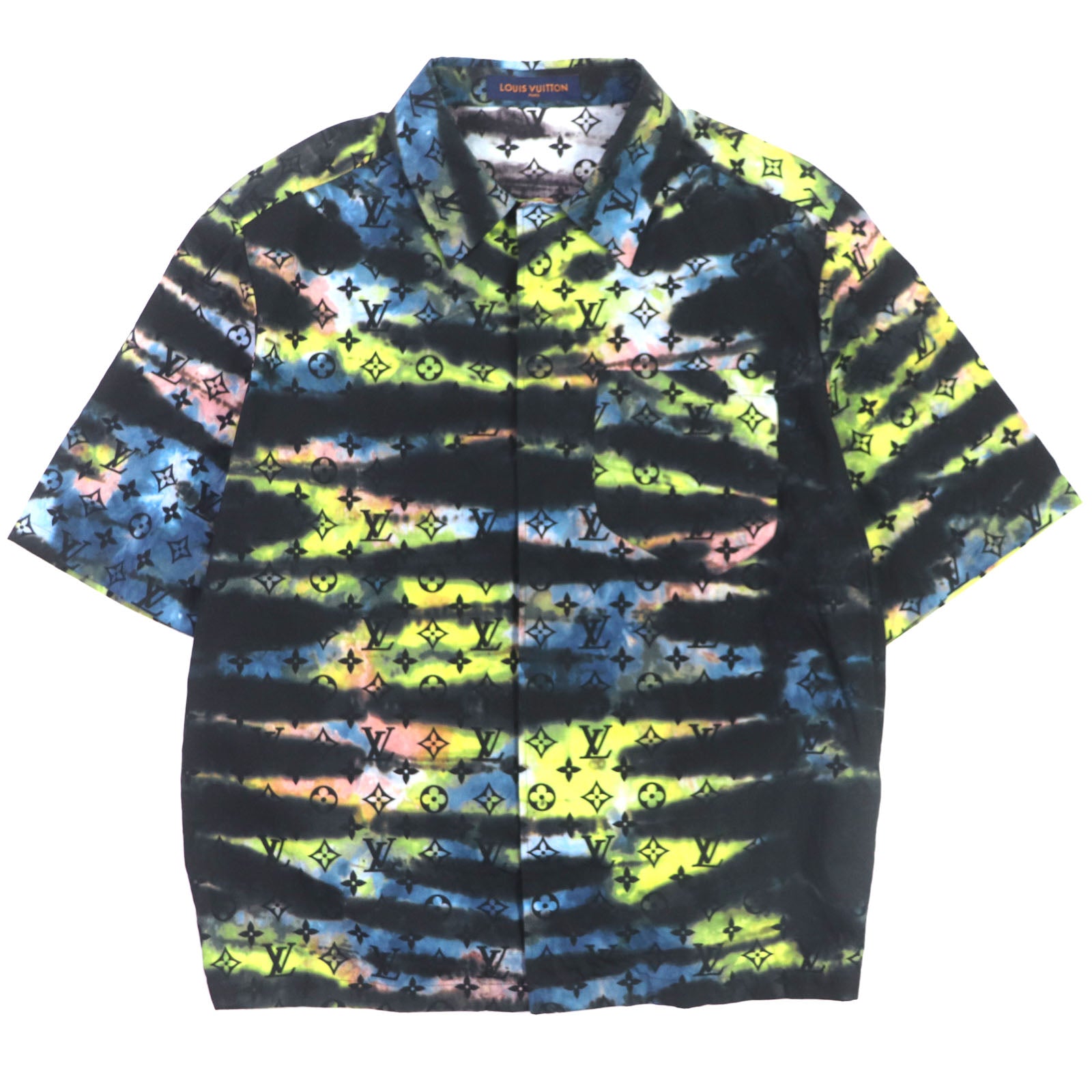 Louis Vuitton Tie-dye Monogram Zip-up Shirt