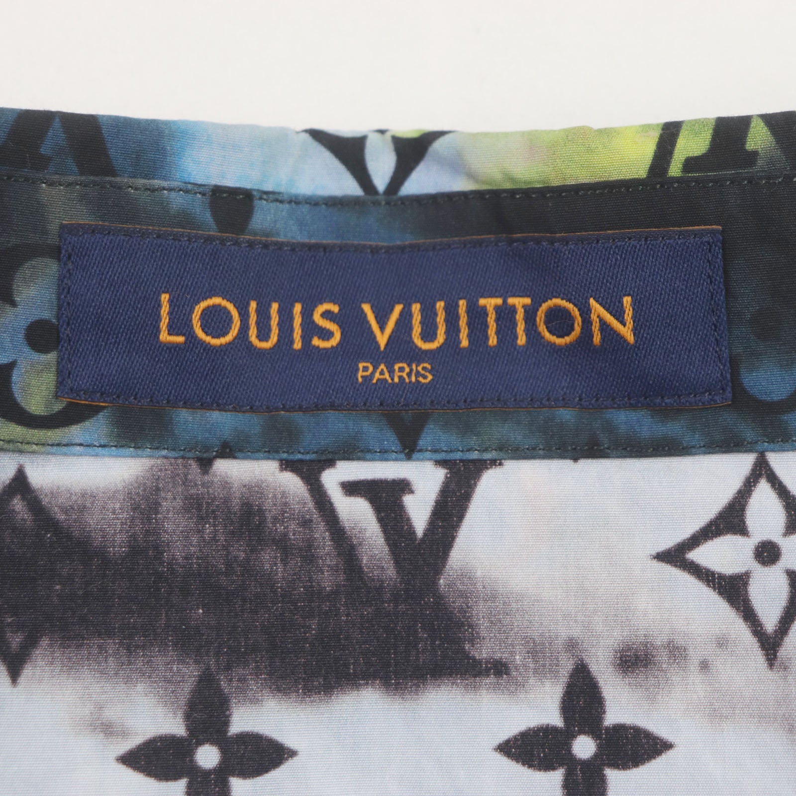 Louis Vuitton Tie-dye Monogram Zip-up Shirt