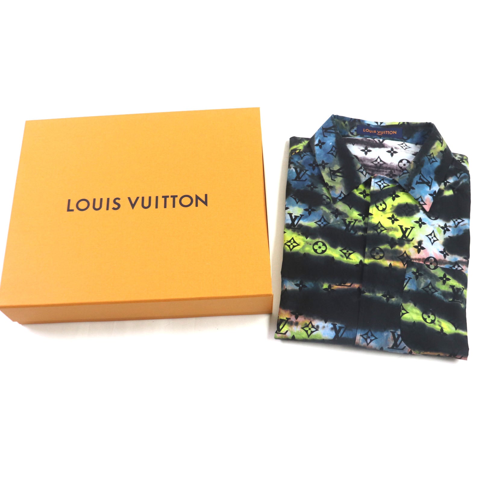 Louis Vuitton Tie-dye Monogram Zip-up Shirt