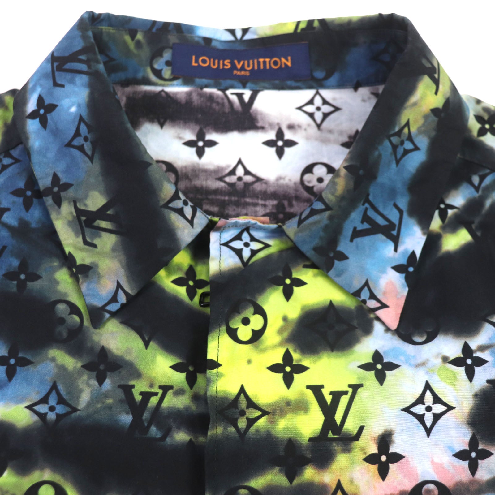 Louis Vuitton Tie-dye Monogram Zip-up Shirt