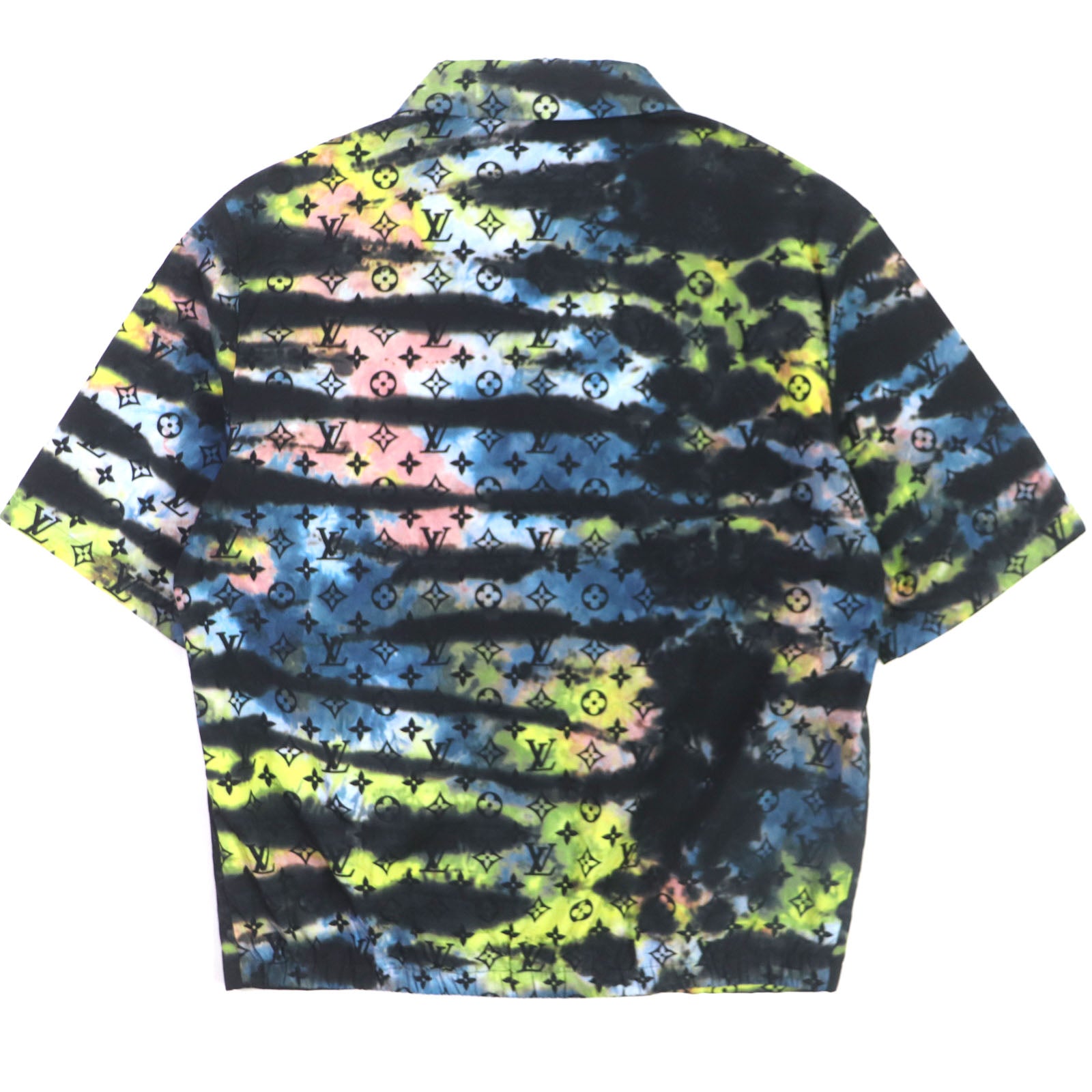 Louis Vuitton Tie-dye Monogram Zip-up Shirt