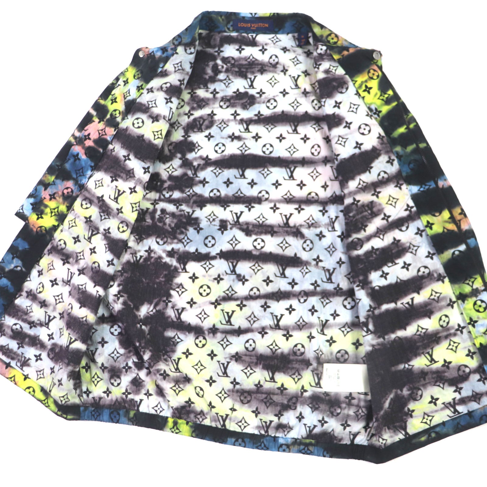 Louis Vuitton Tie-dye Monogram Zip-up Shirt