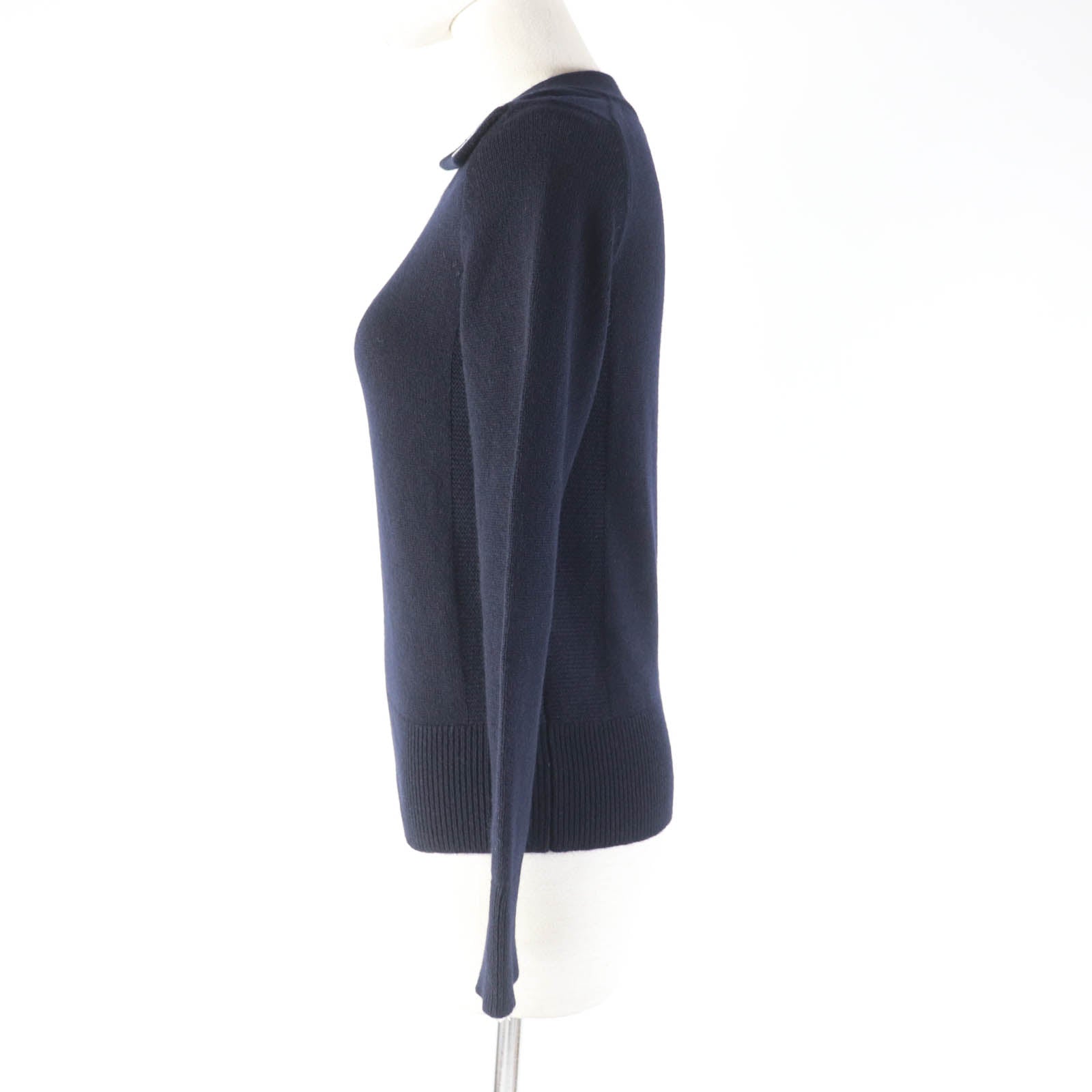 HERMES 100% Cashmere Knit Navy 34 Women