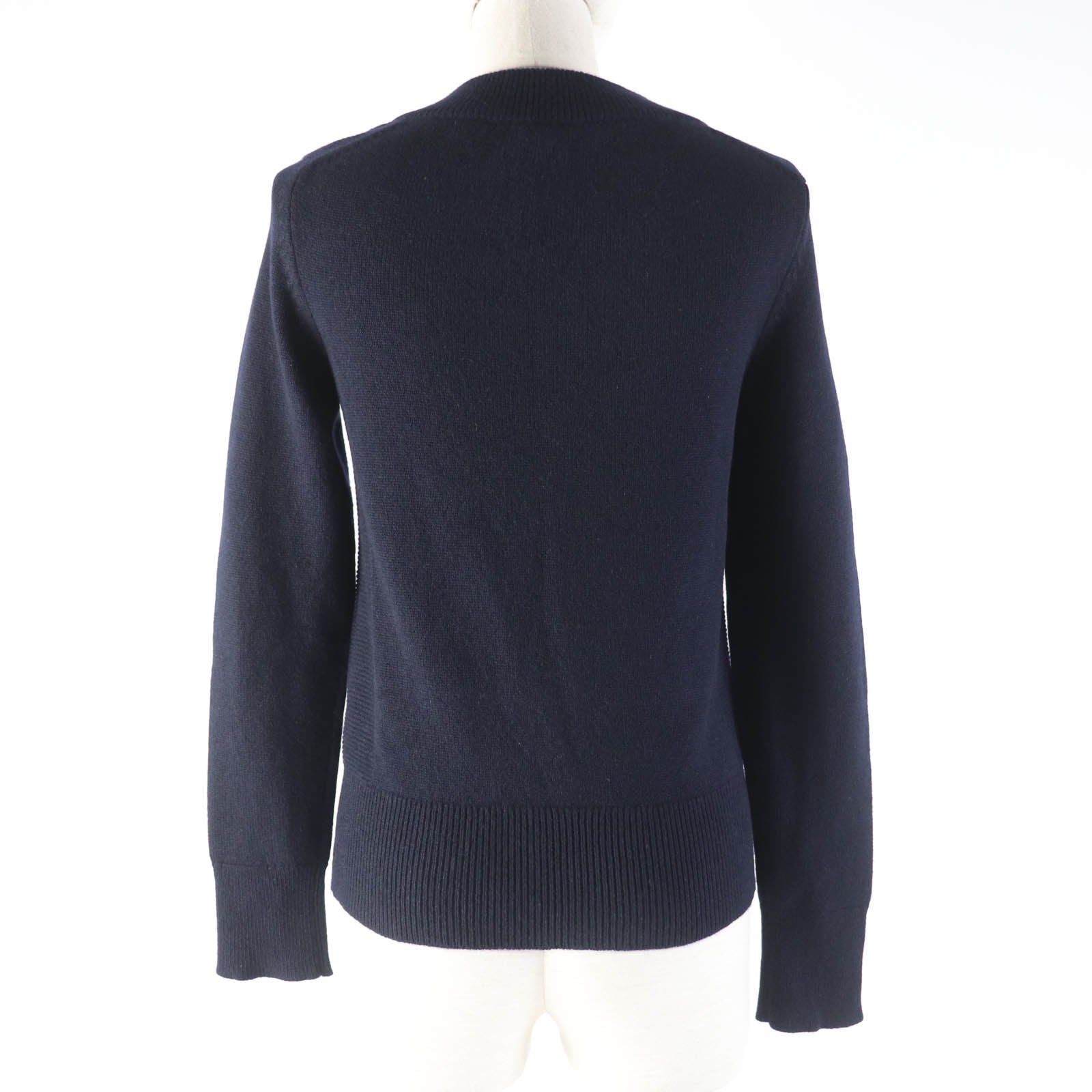 HERMES 100% Cashmere Knit Navy 34 Women