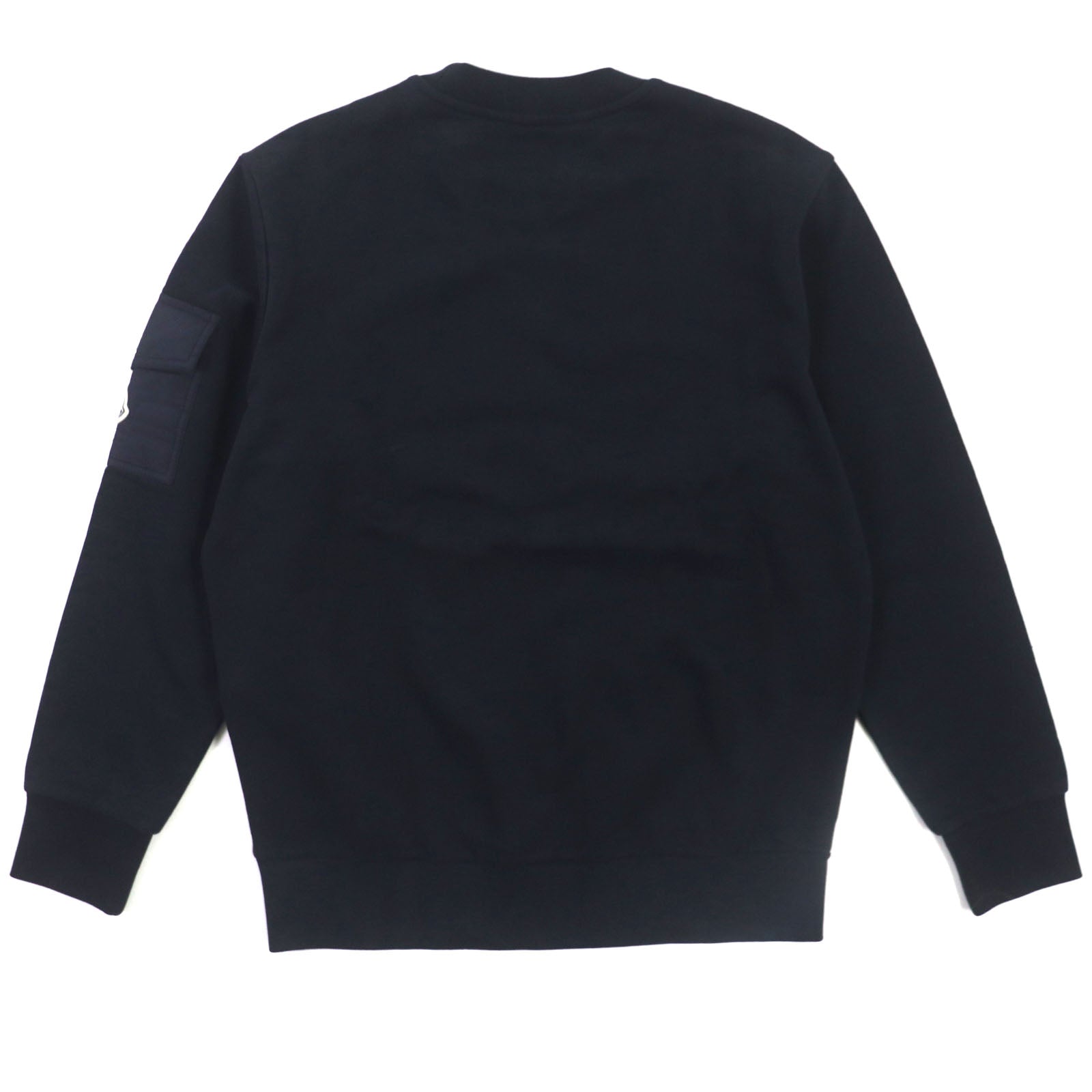 Moncler FELPA Cotton Nylon Logo Sweatshirt Navy S