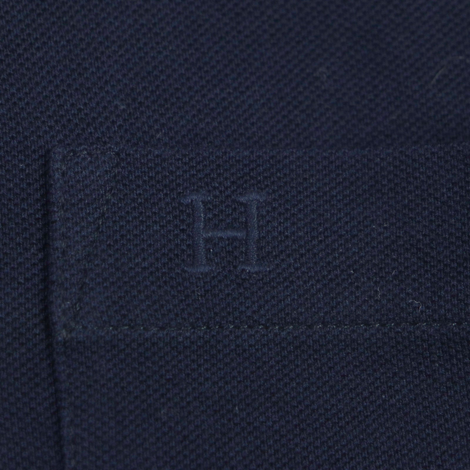 HERMES Cotton Embroidered H Logo Polo Shirt