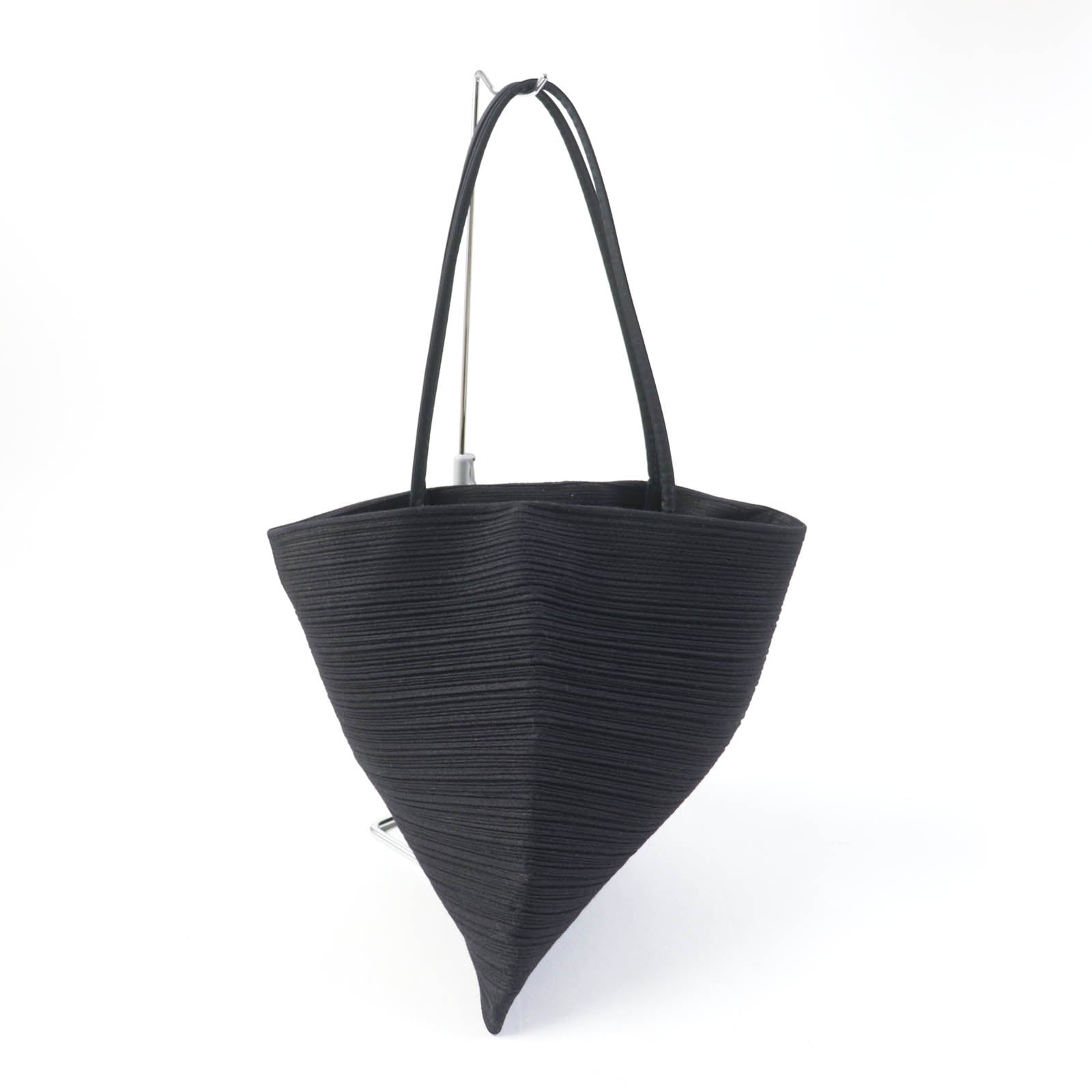 Pleats Please Polyester Tote Bag Black