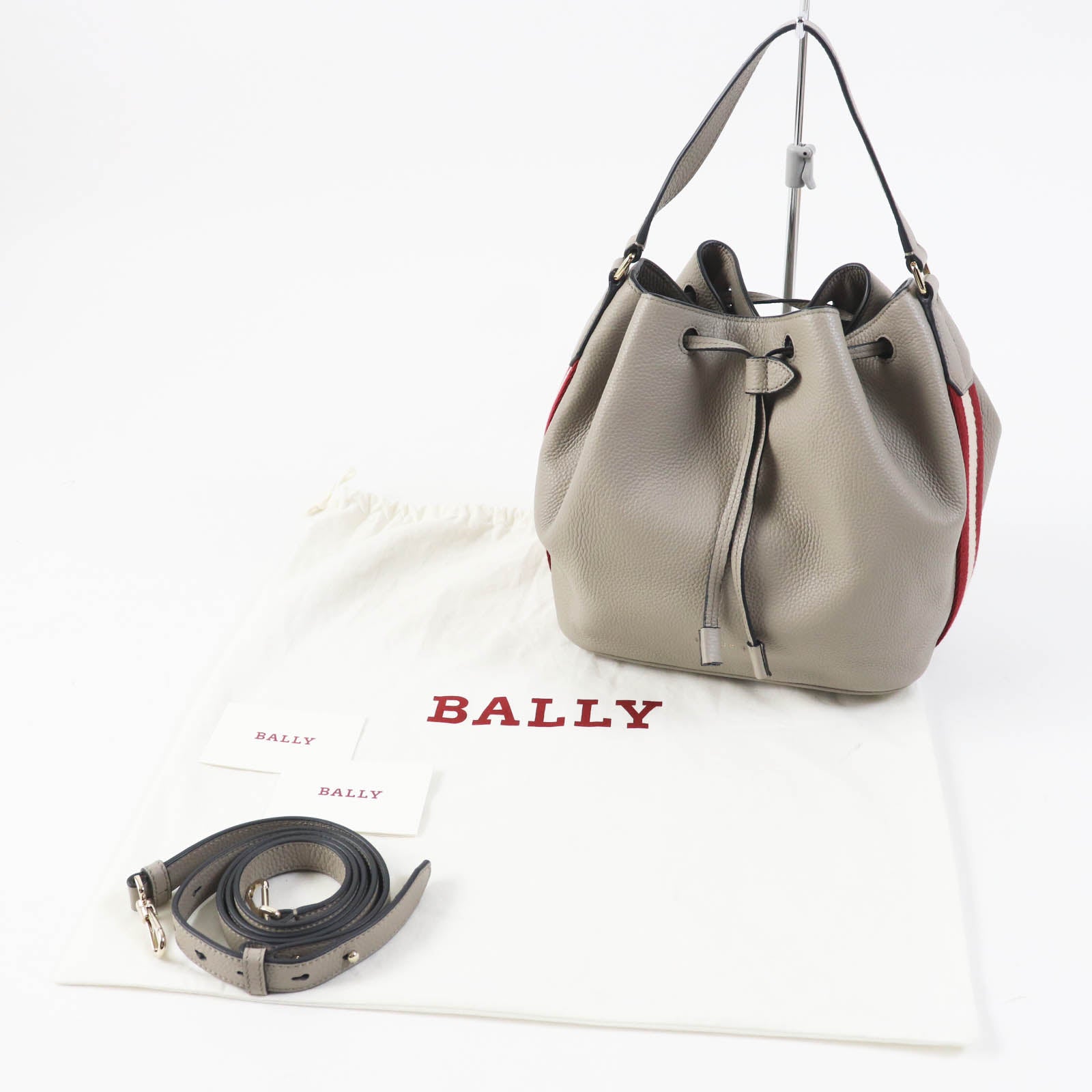 Bally BLYSS Leather Drawstring Shoulder Bag