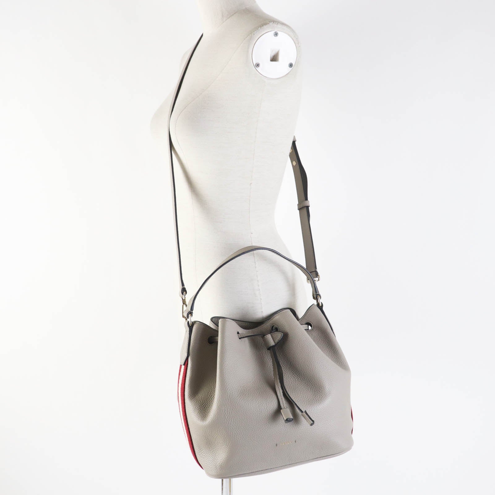 Bally BLYSS Leather Drawstring Shoulder Bag