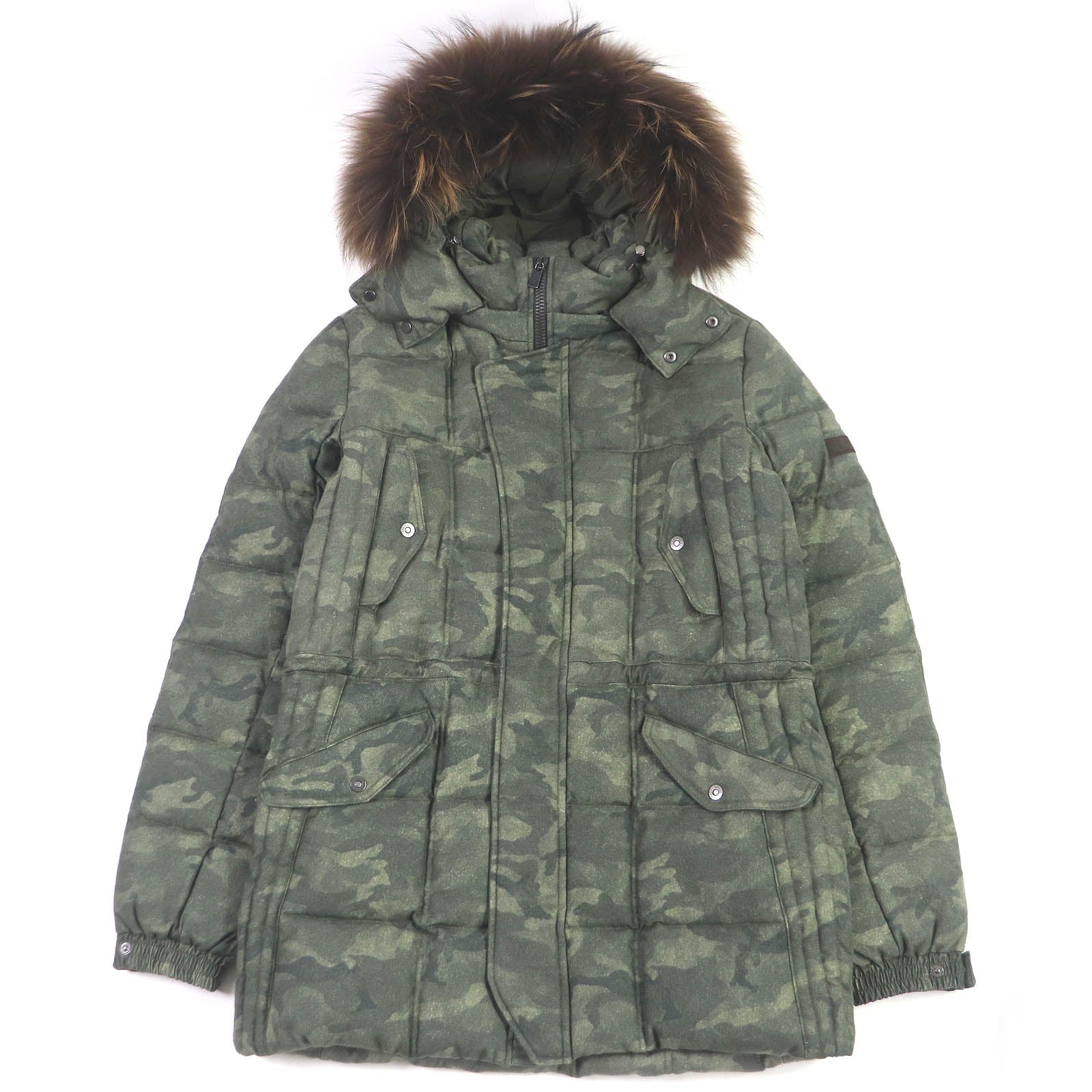 TATRAS OLIMPIO Wool Silk Camouflage Down Coat