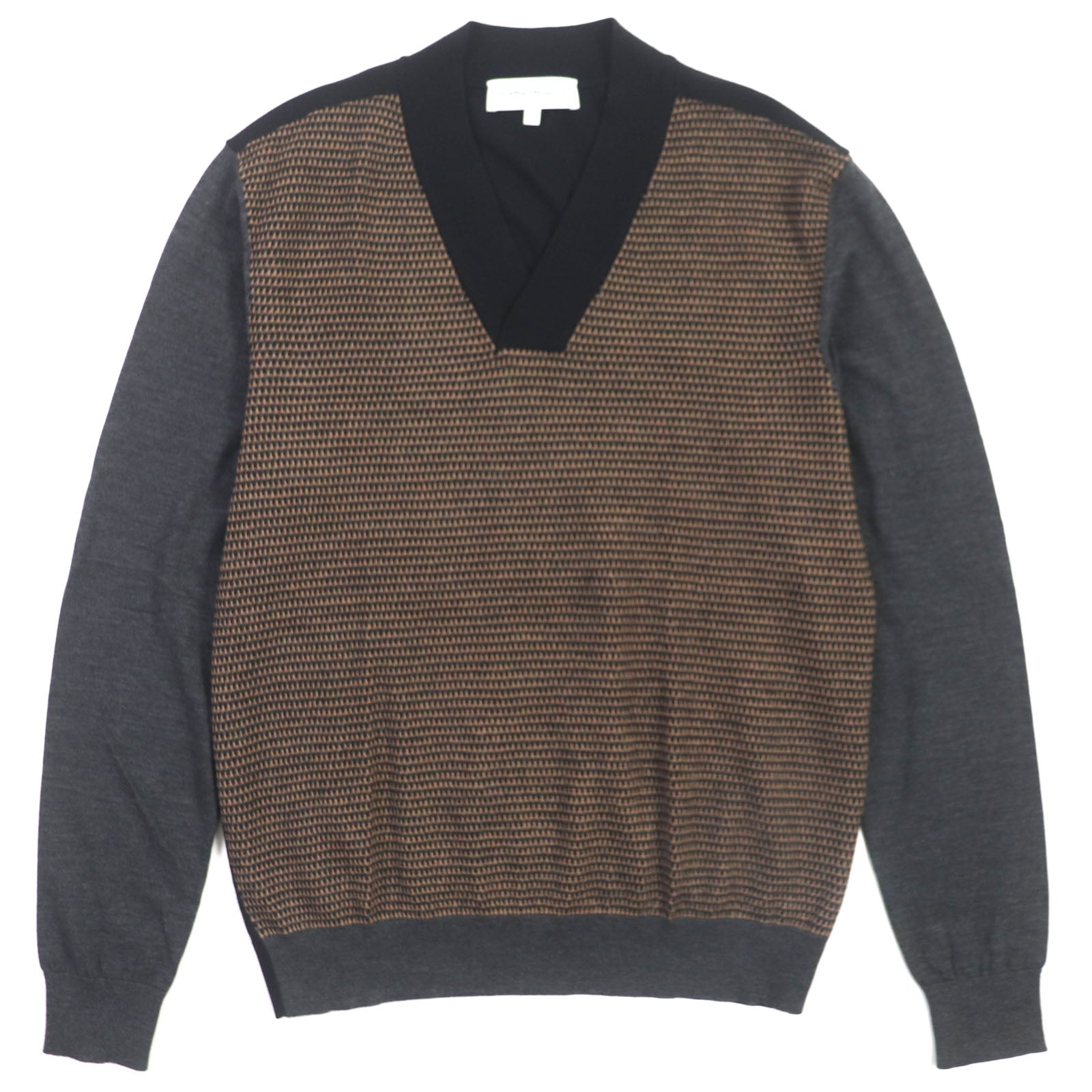 Salvatore Ferragamo Wool V-Neck Knit Sweater M