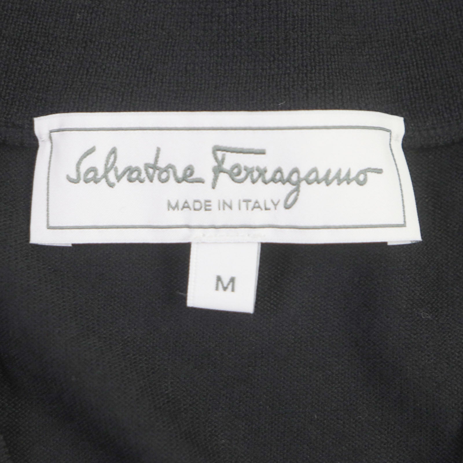 Salvatore Ferragamo Wool V-Neck Knit Sweater M