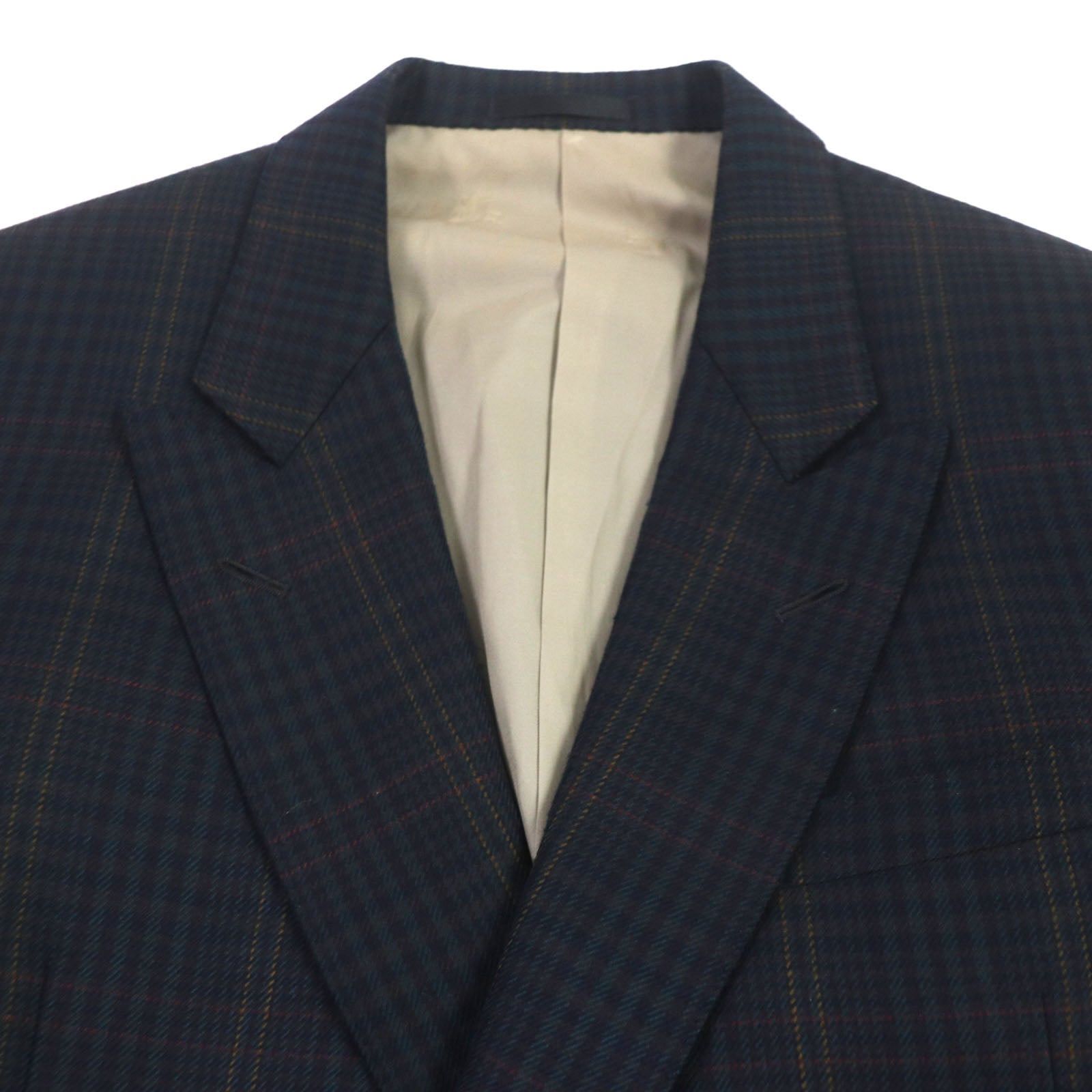 Burberry Vintage Wool Check Double Breasted Jacket