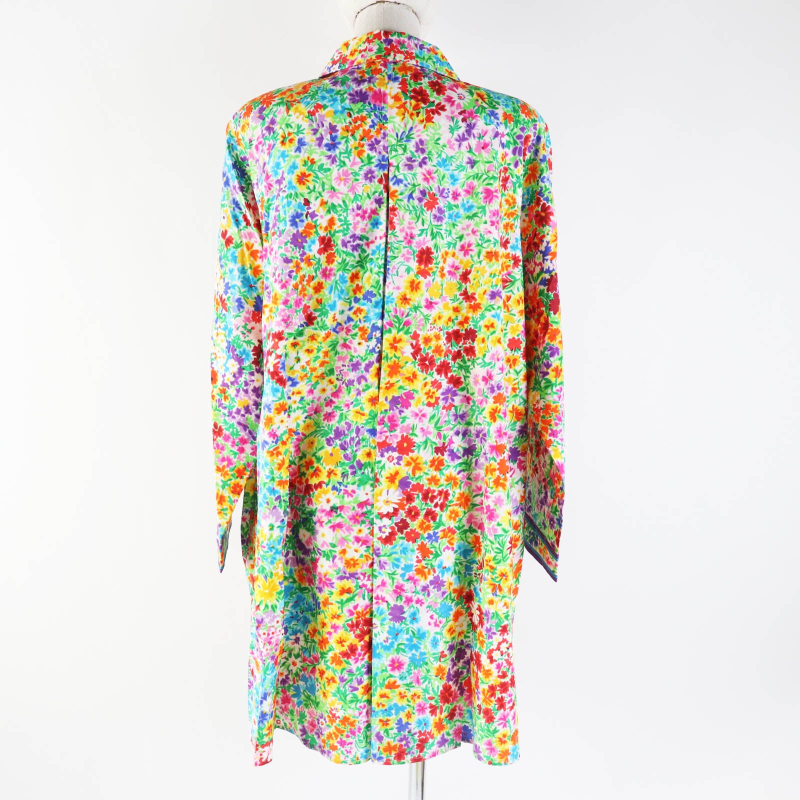 LEONARD Silk Floral Print Coat Women