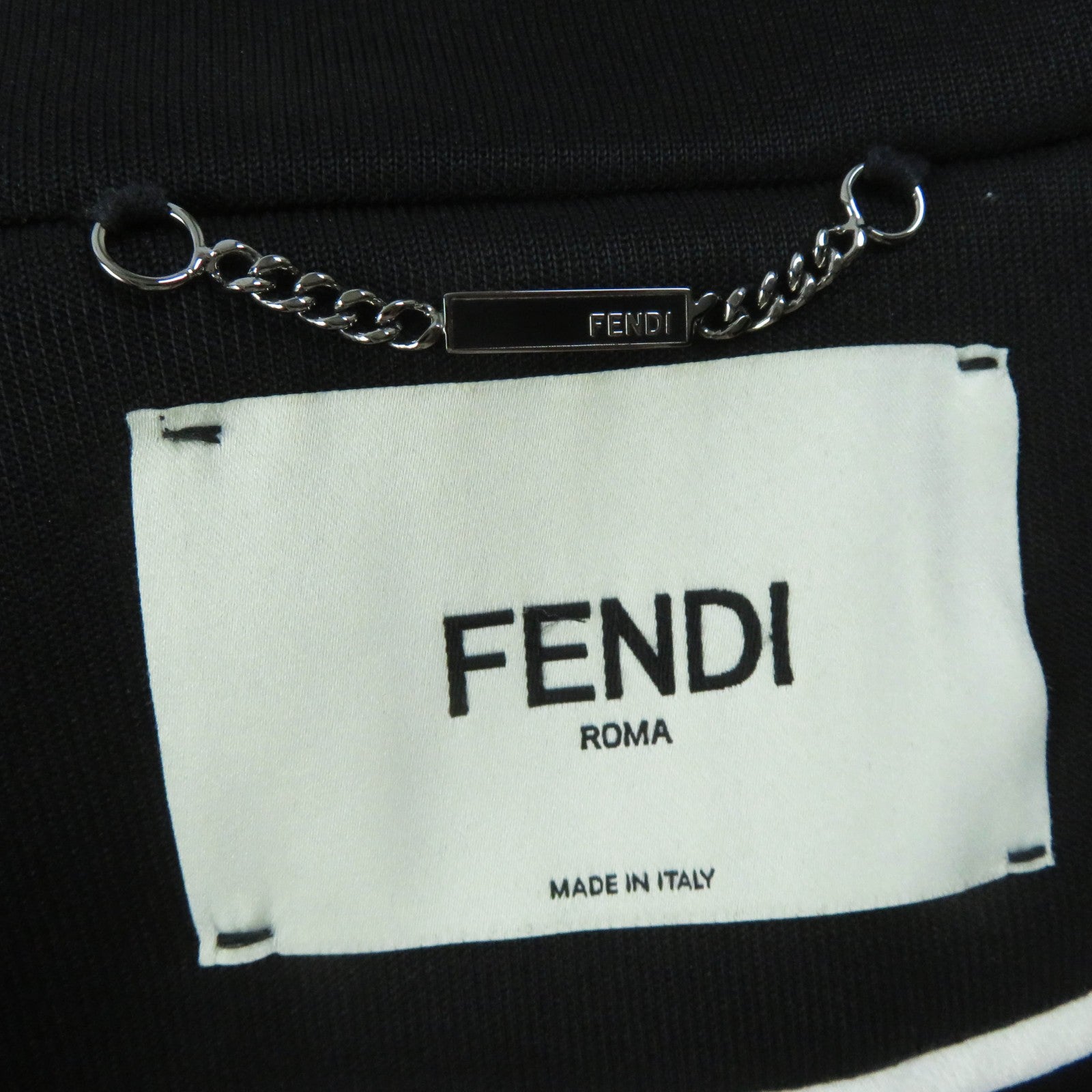 Fendi FF8679 Mink Cuff Coat Black 38 Women