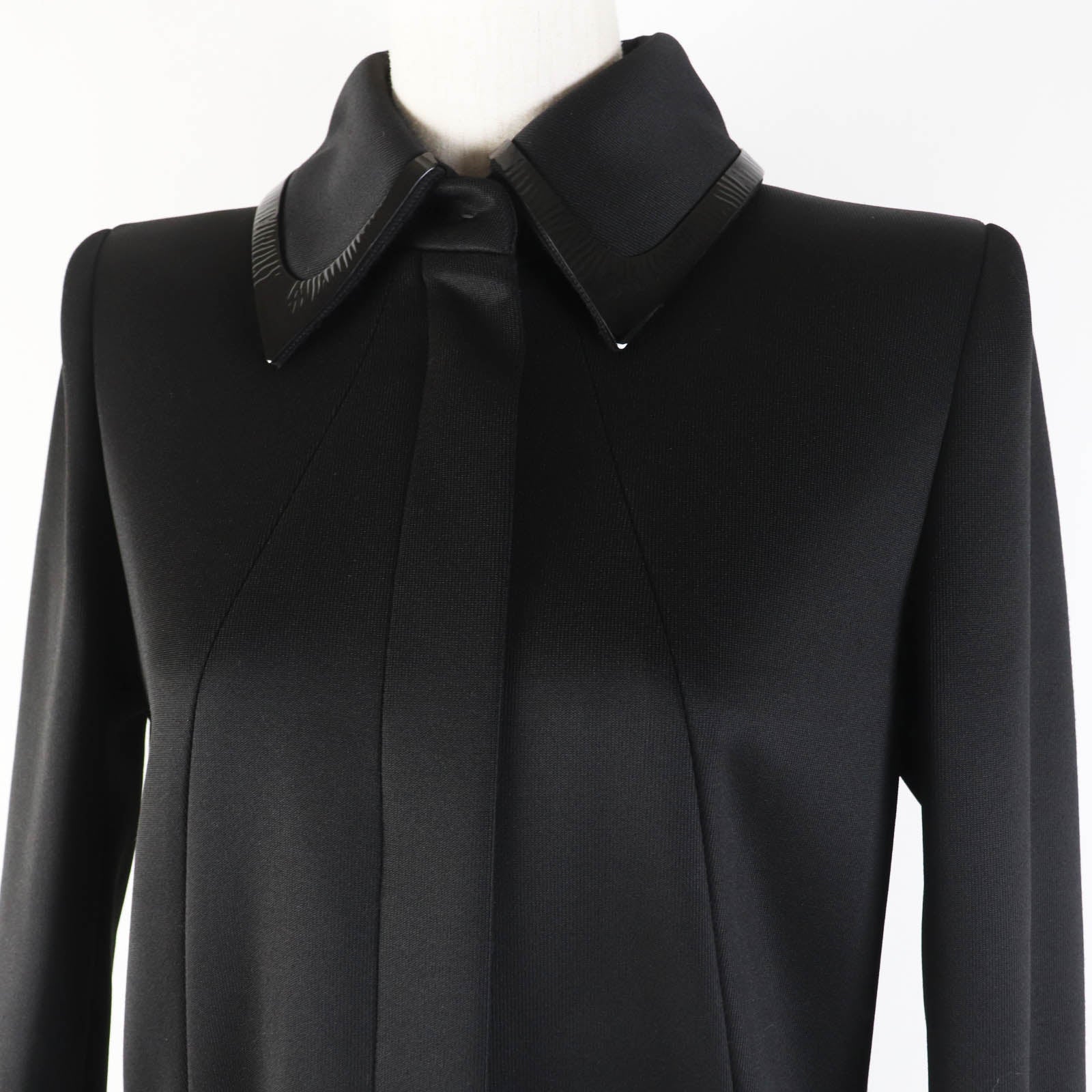 Fendi FF8679 Mink Cuff Coat Black 38 Women