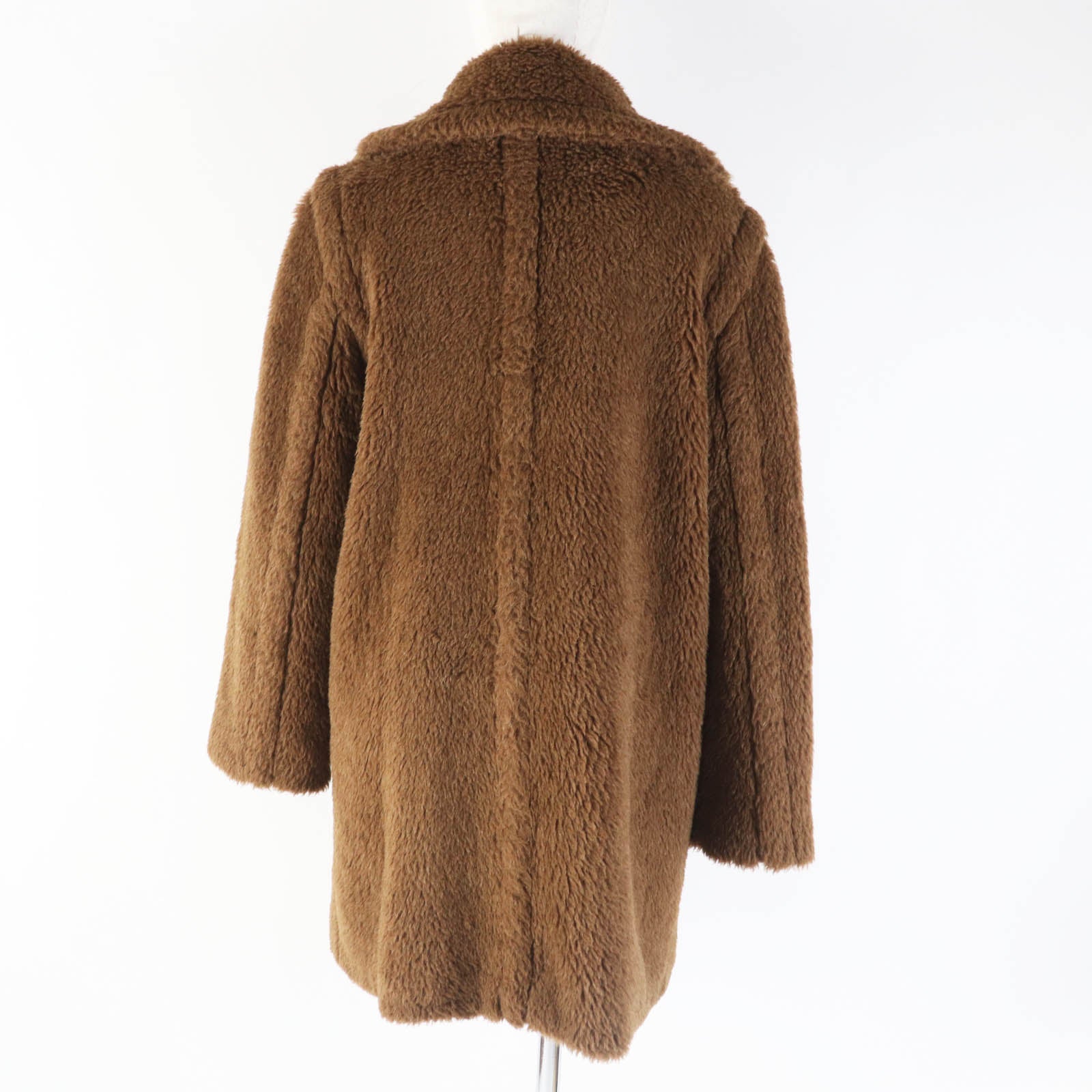 Max Mara Teddy Bear Alpaca Wool Coat Brown 38