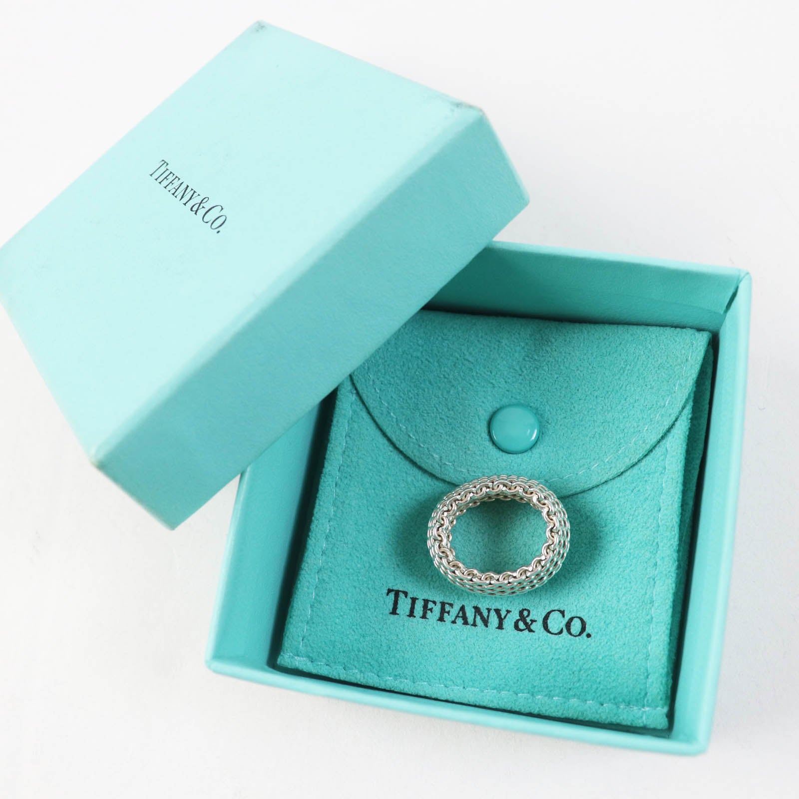 Tiffany & Co Somerset Mesh Ring SV925