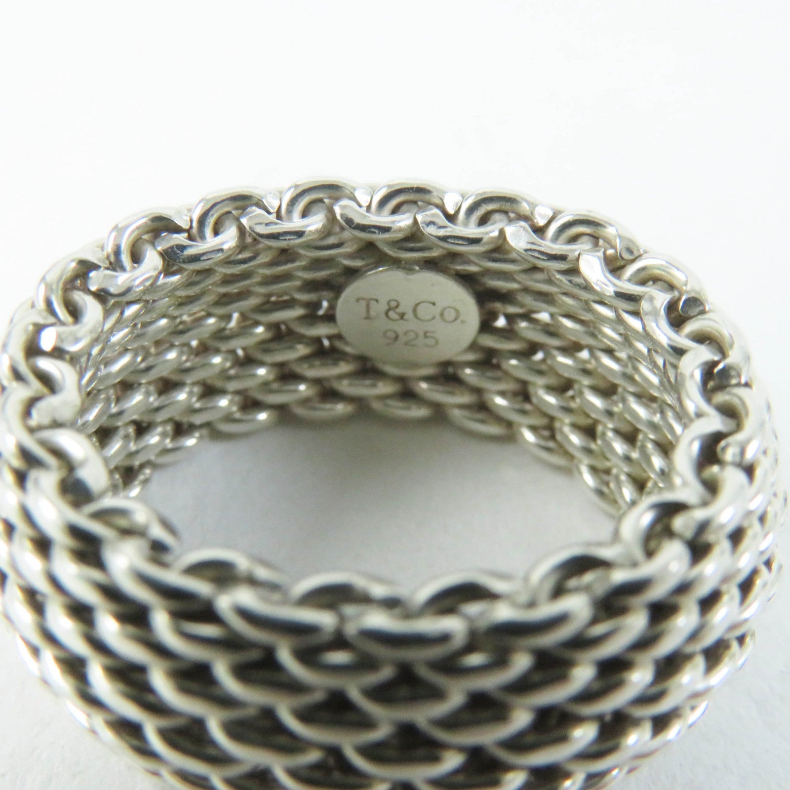 Tiffany & Co Somerset Mesh Ring SV925