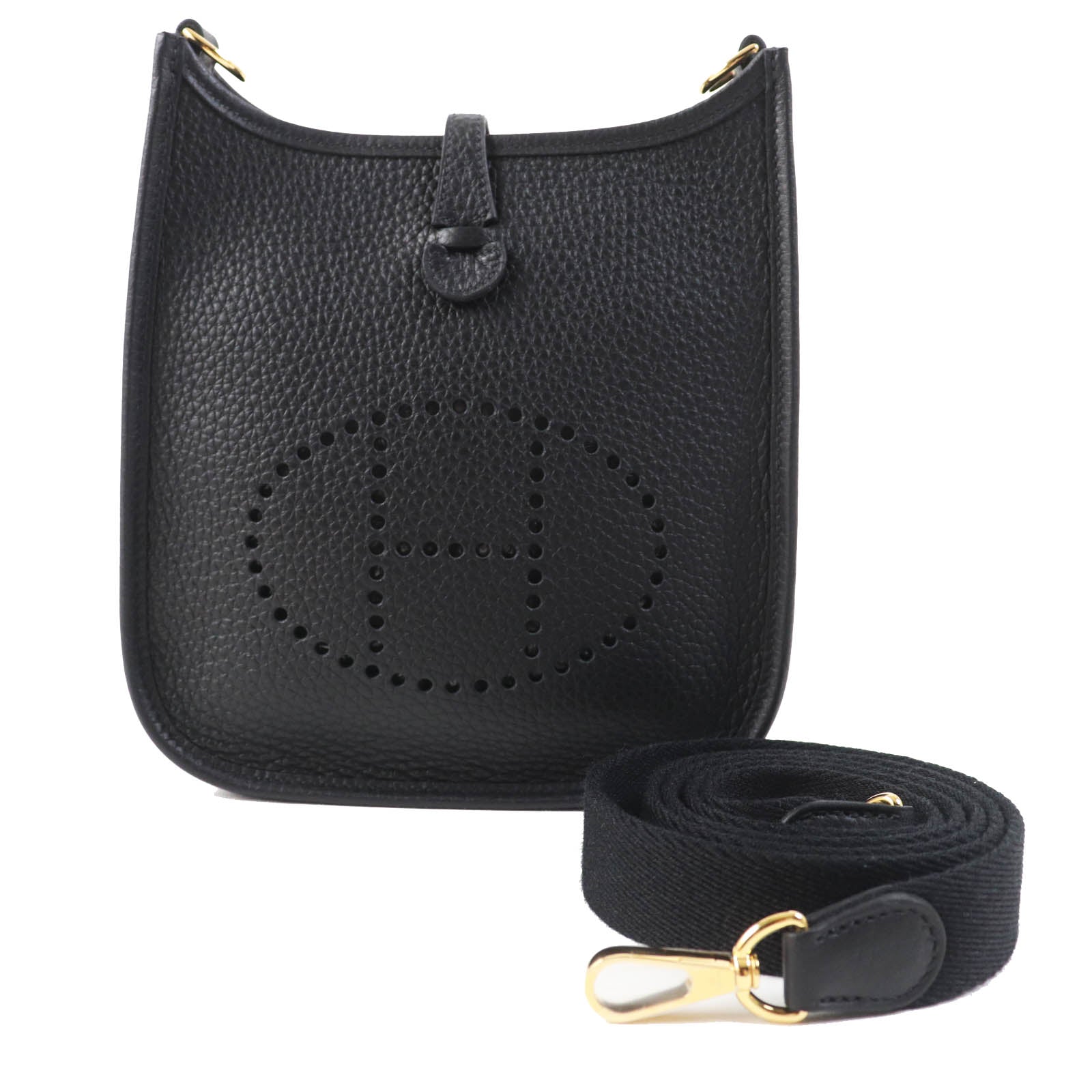 Hermes Evelyn TPM Shoulder Bag Black