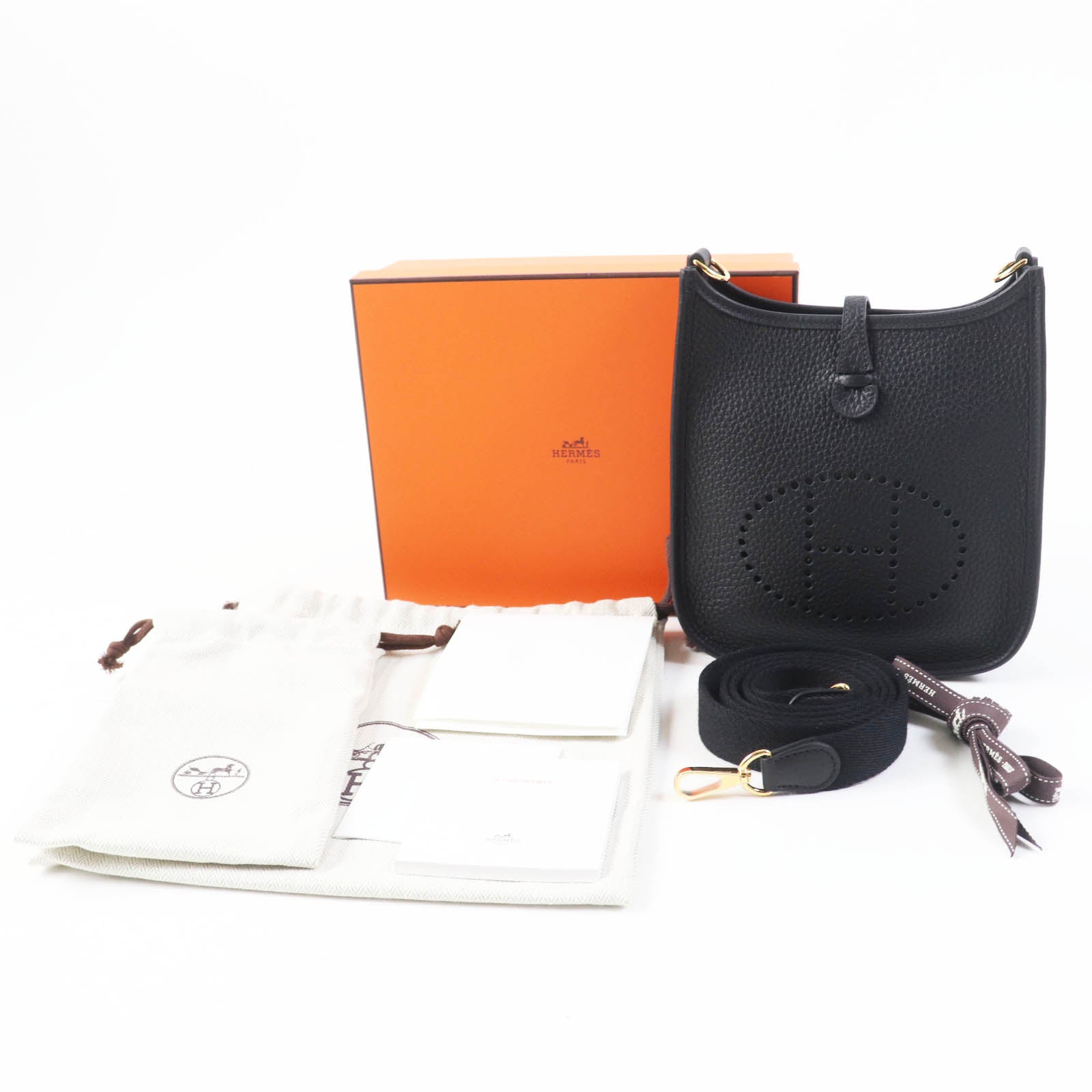 Hermes Evelyn TPM Shoulder Bag Black