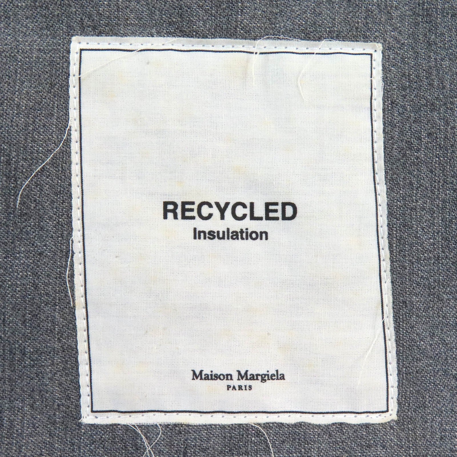 Maison Margiela Padded Denim Shirt Jacket Gray