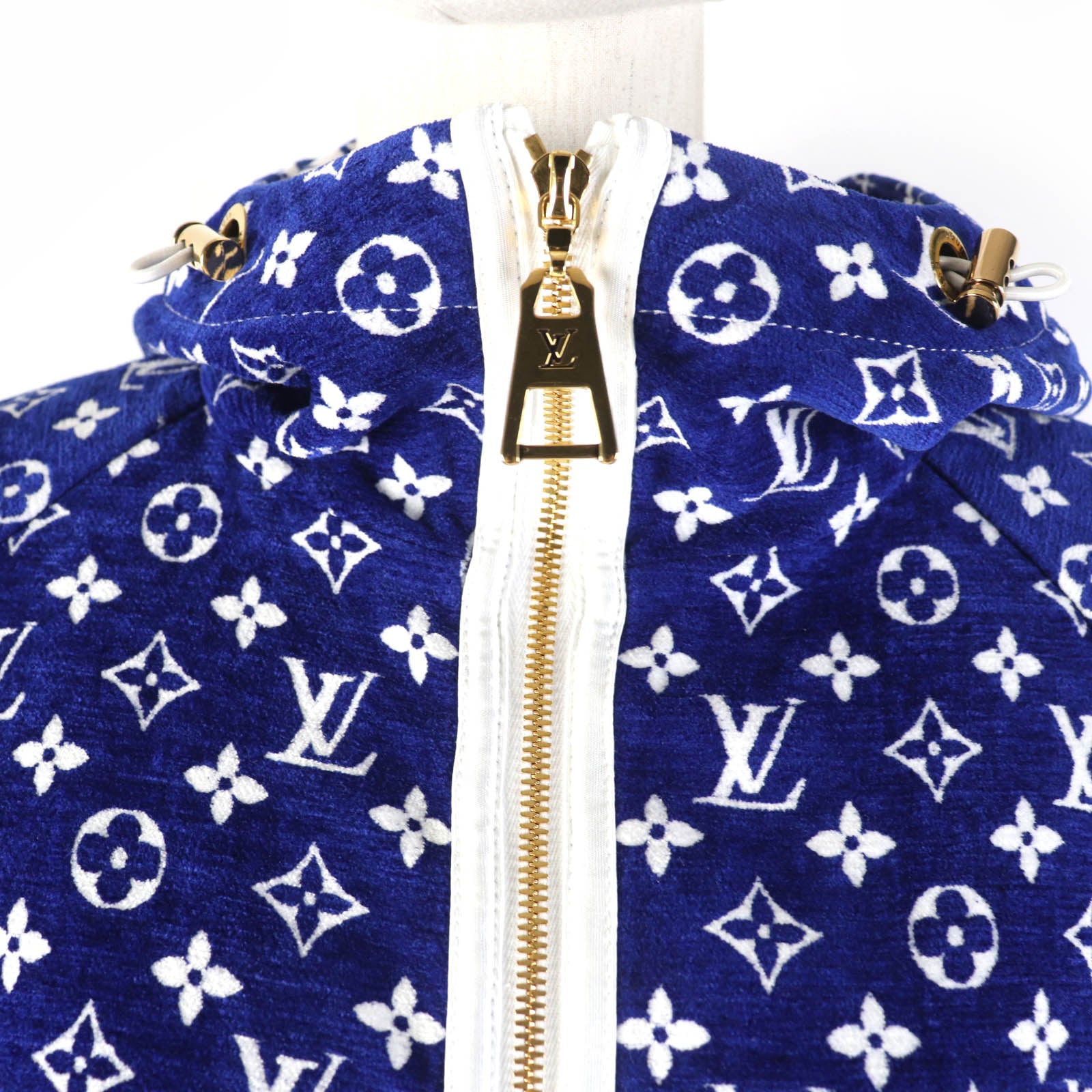 Louis Vuitton LV Match Monogram Velvet Zip Up Parker