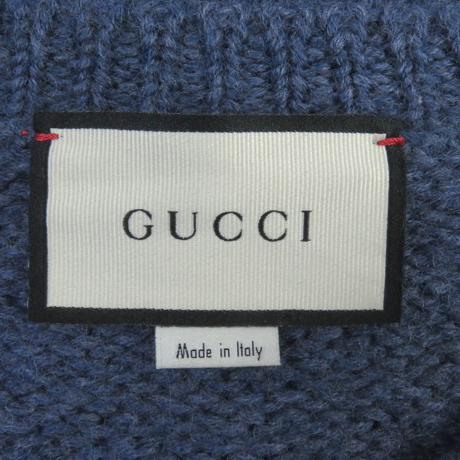 GUCCI Wool Acrylic GG Logo Crew Neck Knit XL