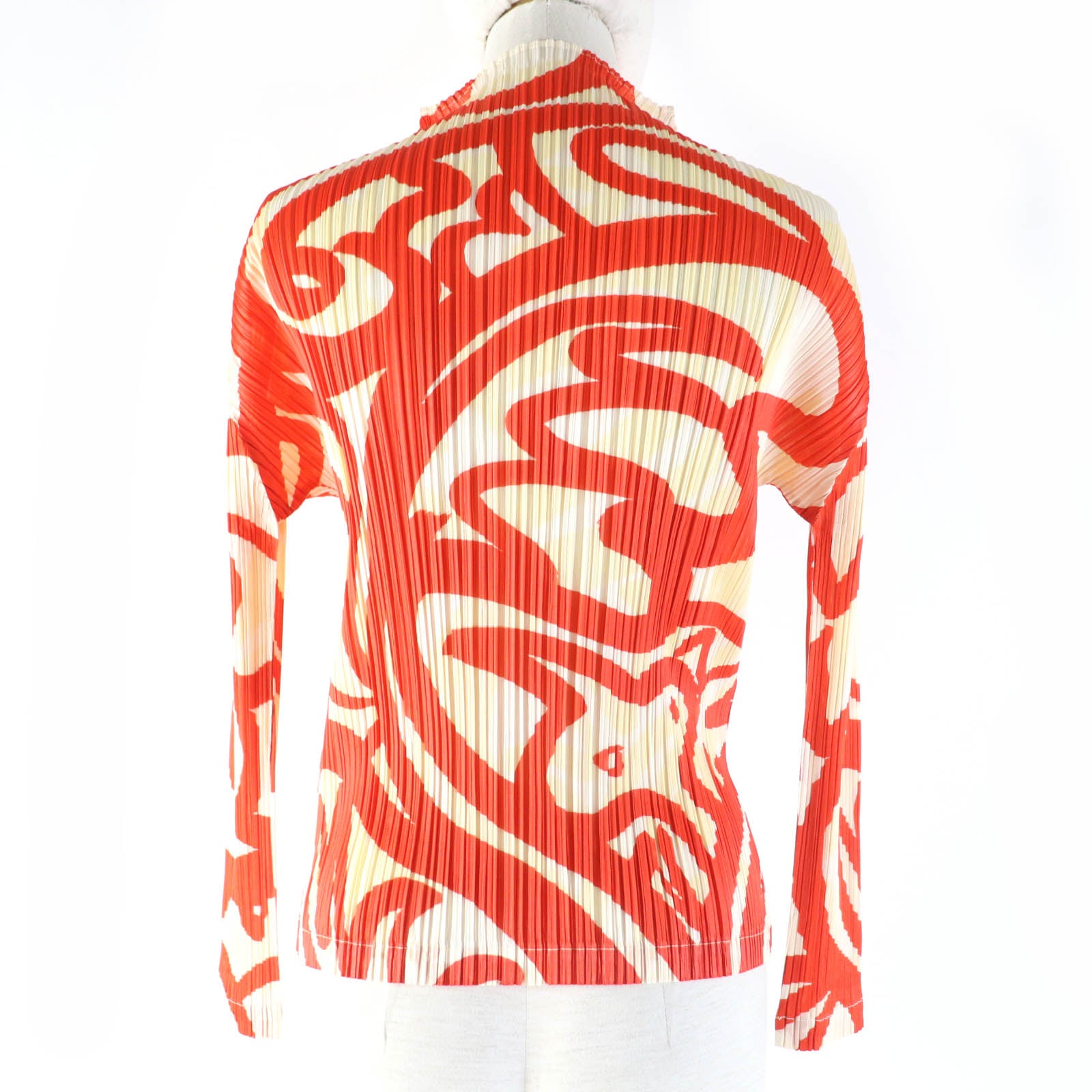 PLEATS PLEASE Animal Print Jacket Orange