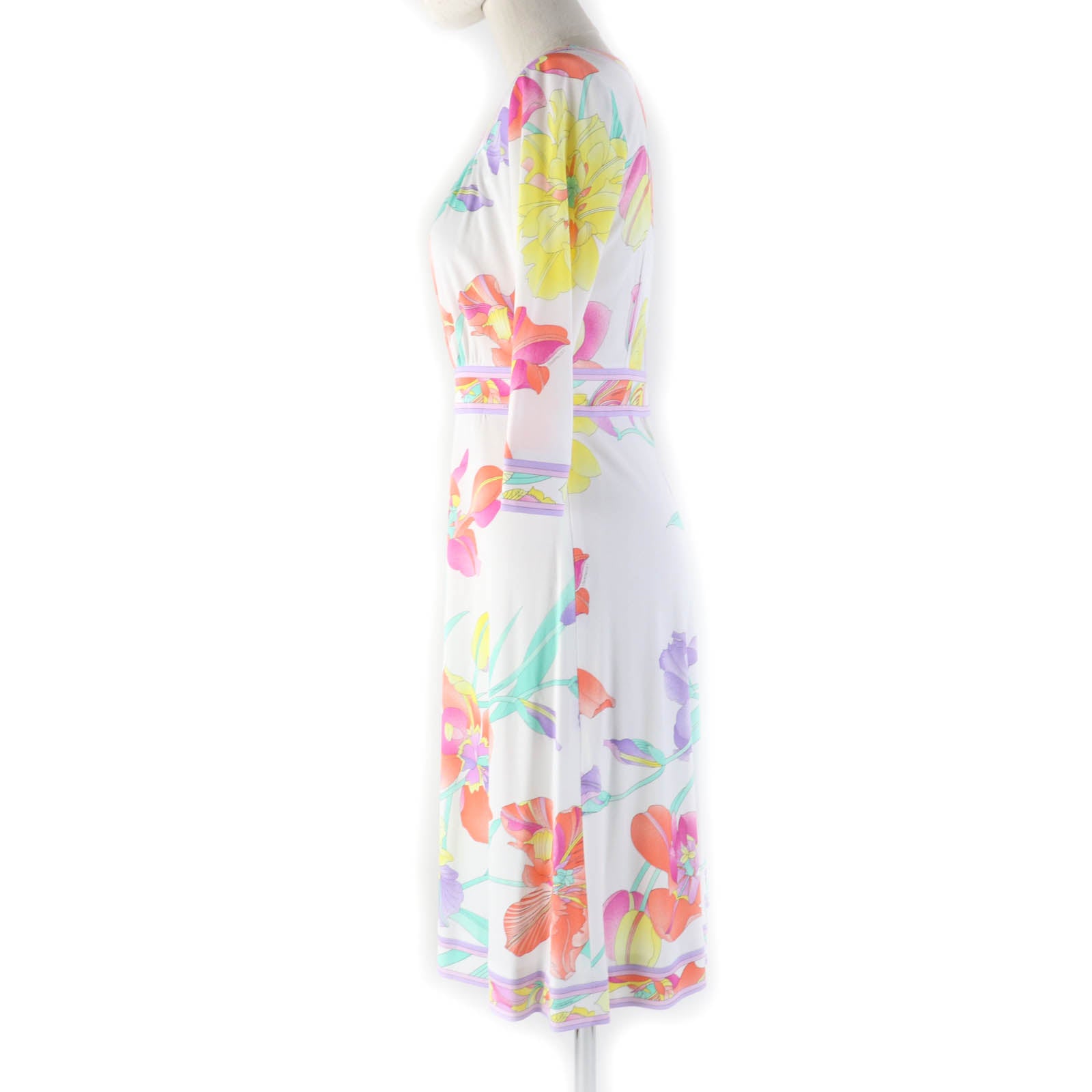 LEONARD FASHION Floral 3/4 Sleeve Dress