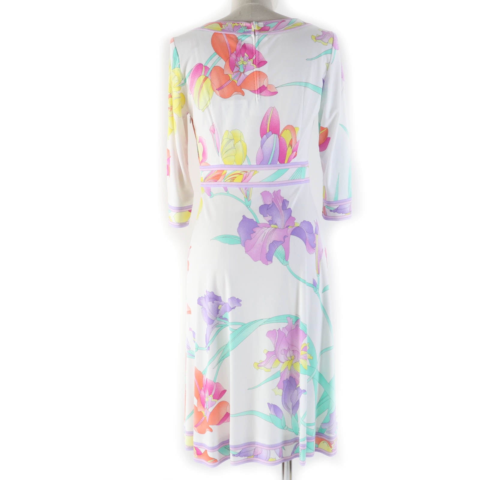 LEONARD FASHION Floral 3/4 Sleeve Dress