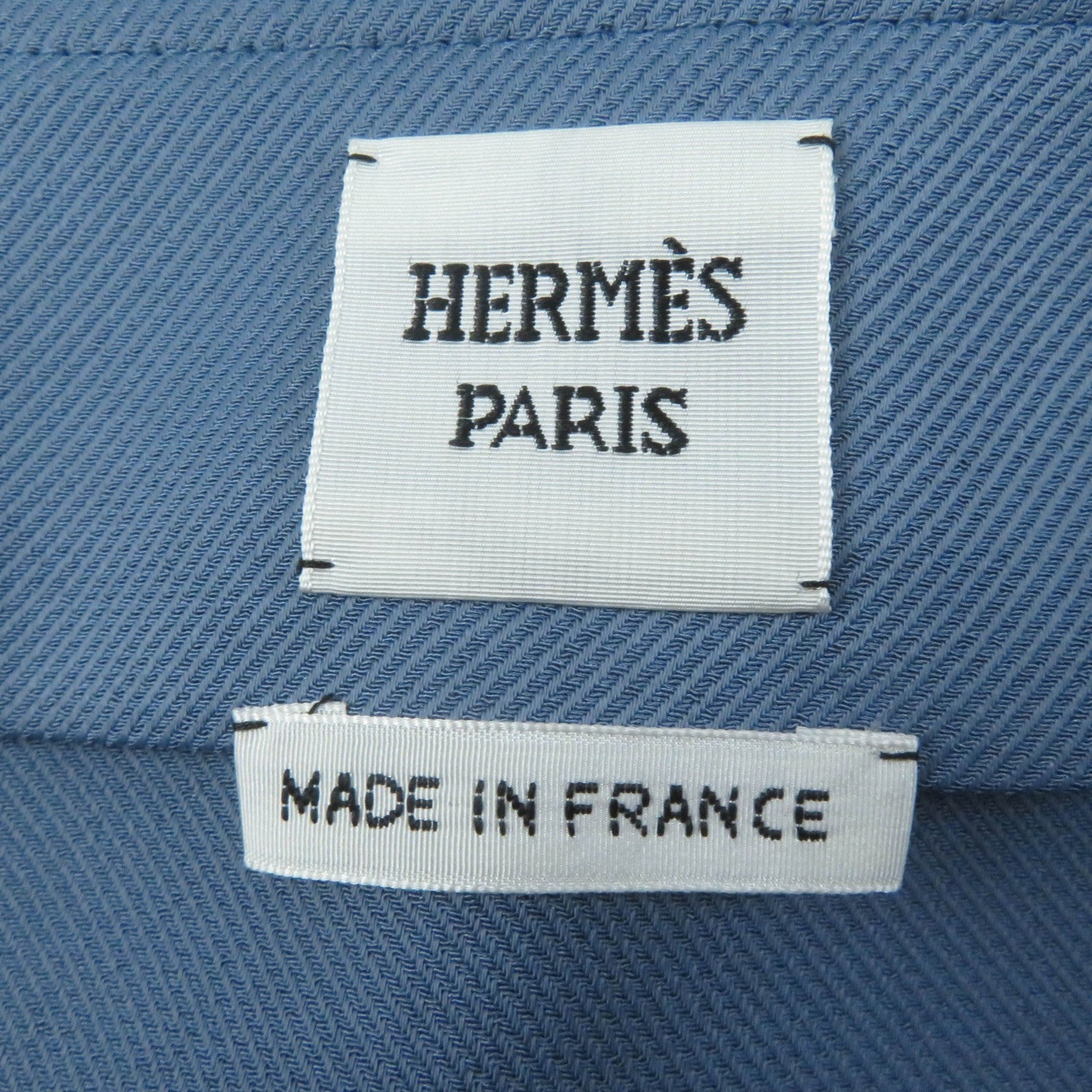 Hermes Rayon Silk Leather Wrap Skirt Blue 38