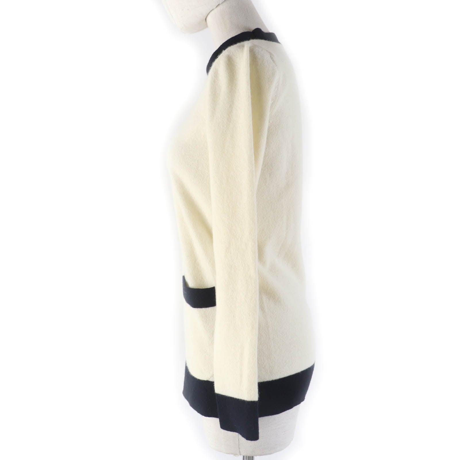 GUCCI Wool Cashmere Two-tone Knit XS Women