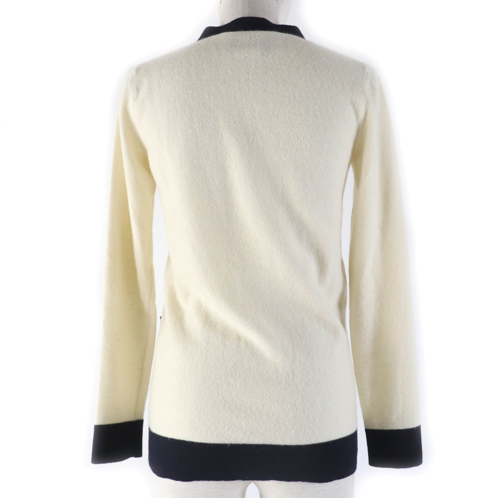 GUCCI Wool Cashmere Two-tone Knit XS Women