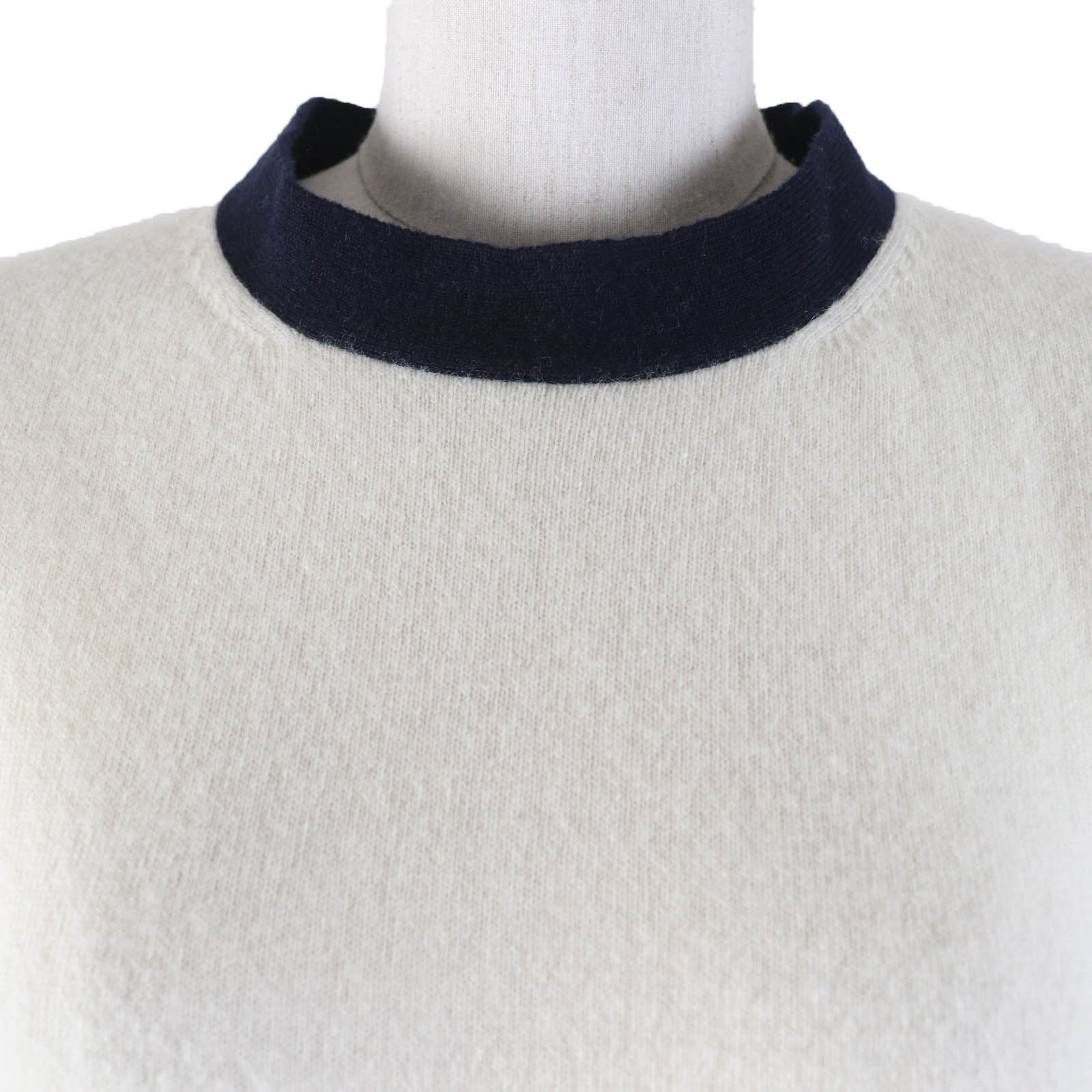 GUCCI Wool Cashmere Two-tone Knit XS Women