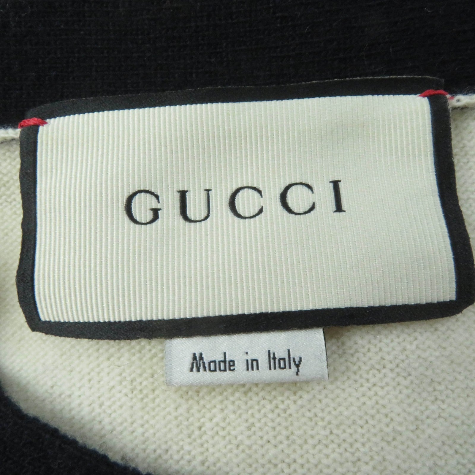 GUCCI Wool Cashmere Two-tone Knit XS Women