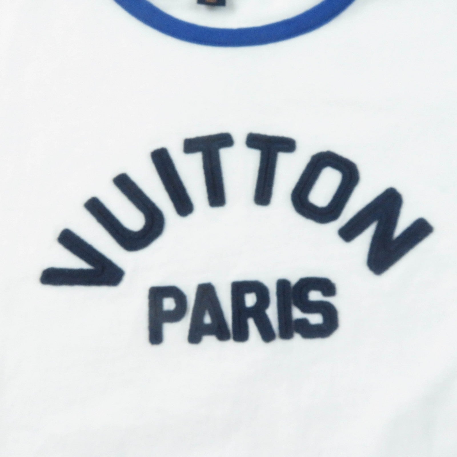 Louis Vuitton Cotton Polyester Logo Crew Neck T-Shirt Ivory S