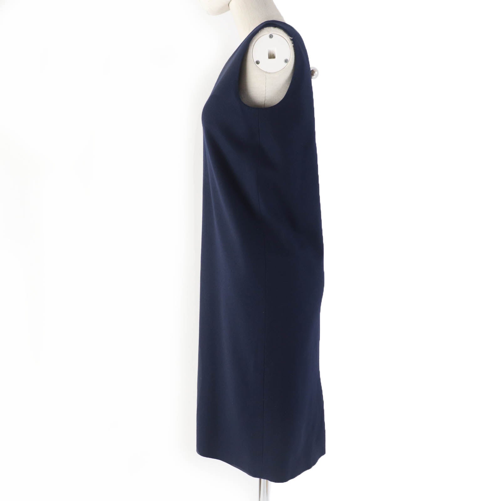 YOKO CHAN Wool Polyurethane Dress with Pearls