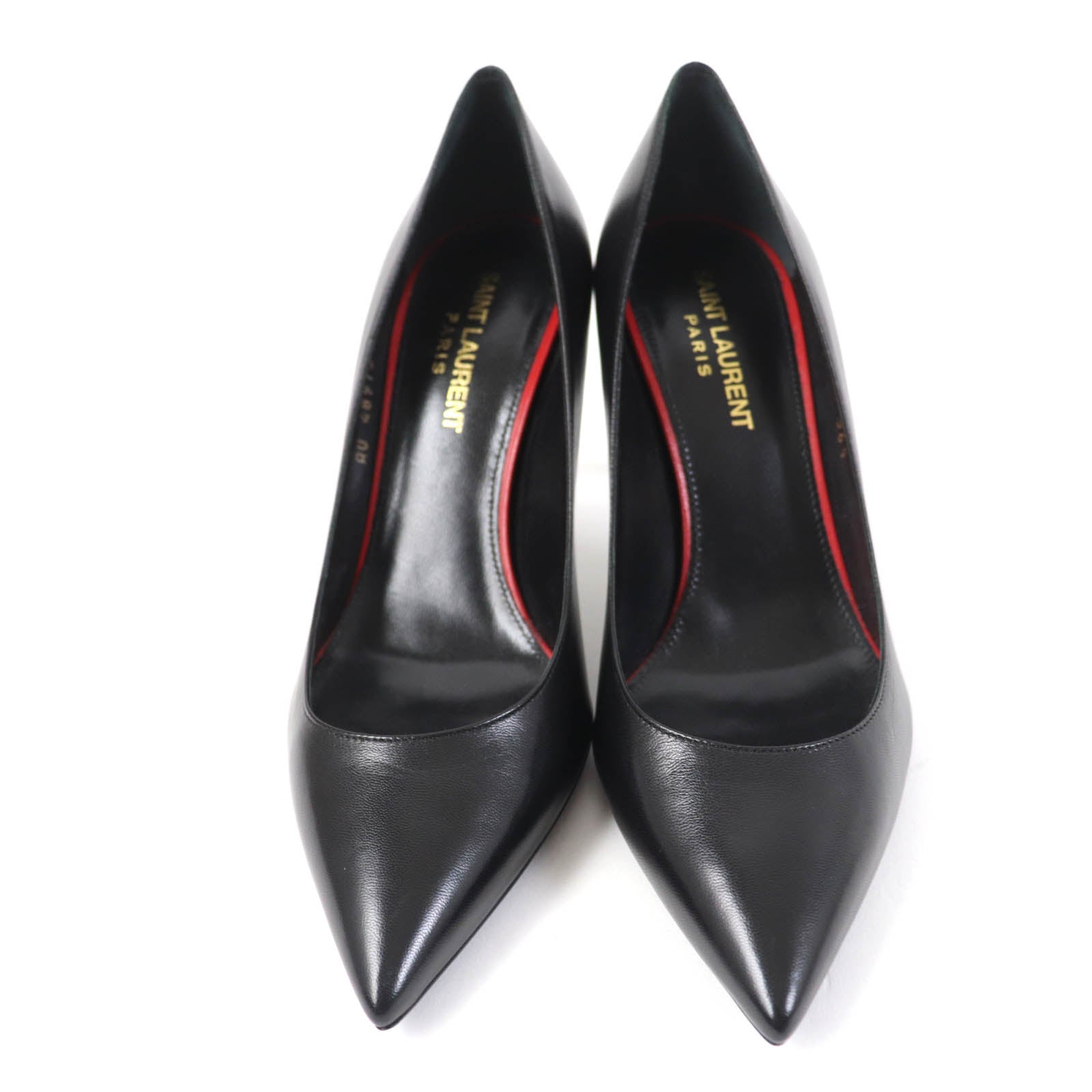 Saint Laurent Anya Leather Pumps Black 36.5