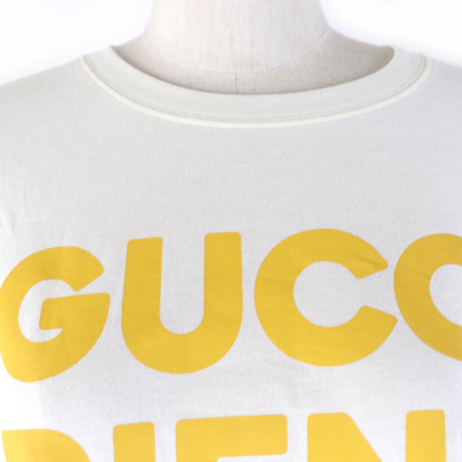 Gucci Animal Print Cotton T-shirt Ivory S