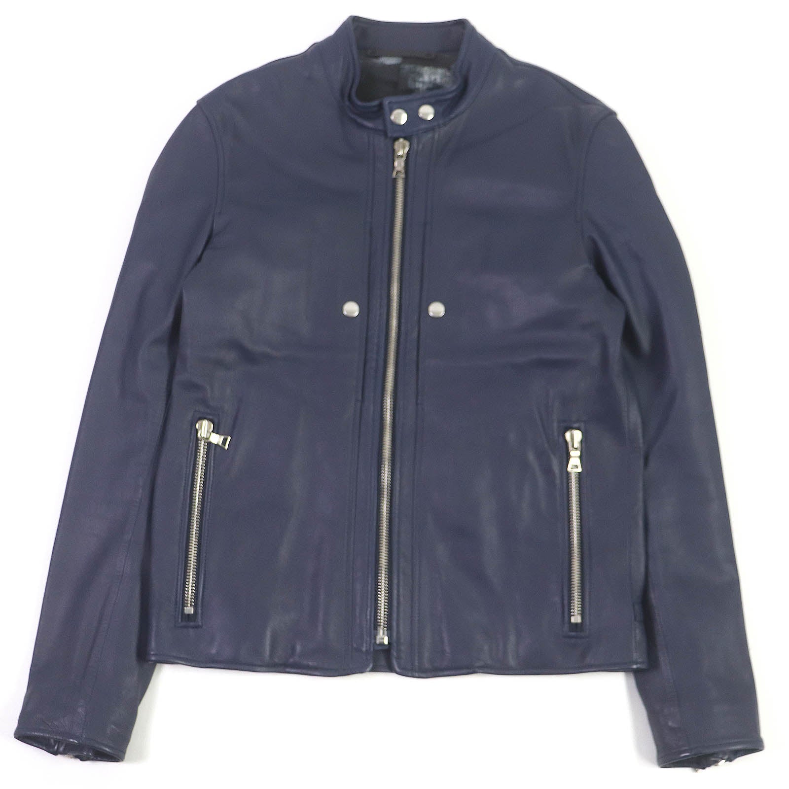 PS Paul Smith Goatskin Riders Jacket Navy M