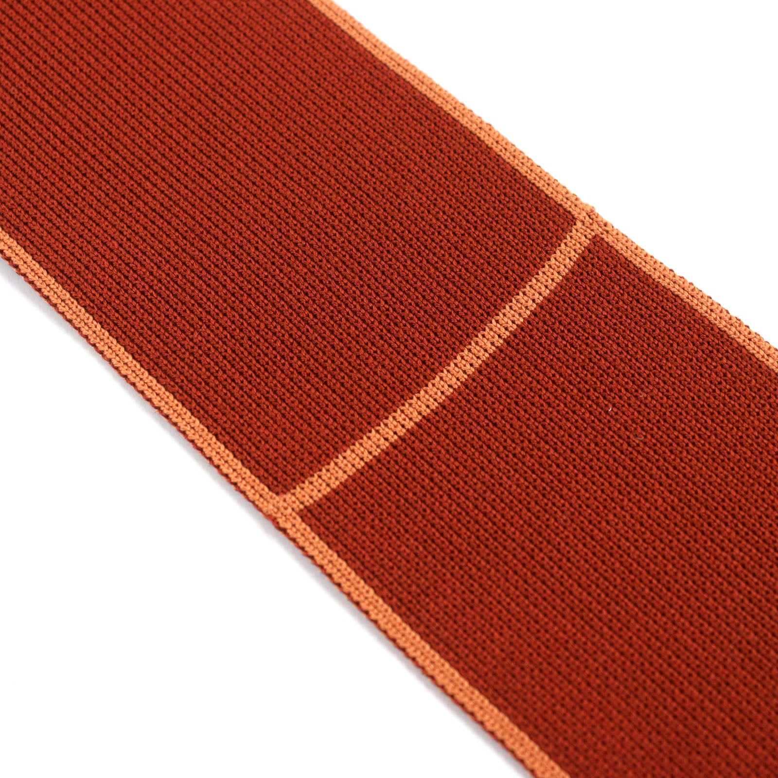 HERMES Silk 2way Knit Tie Bordeaux Orange