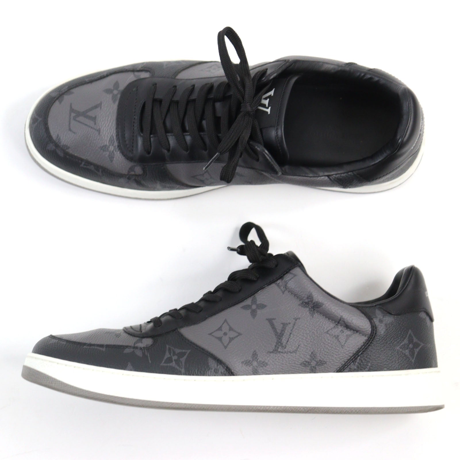 Louis Vuitton Rivoli Monogram Leather Sneakers 7.5