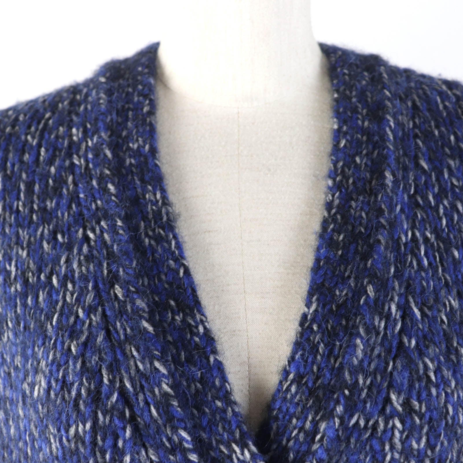 MONCLER Wool Alpaca Cardigan Blue S Women