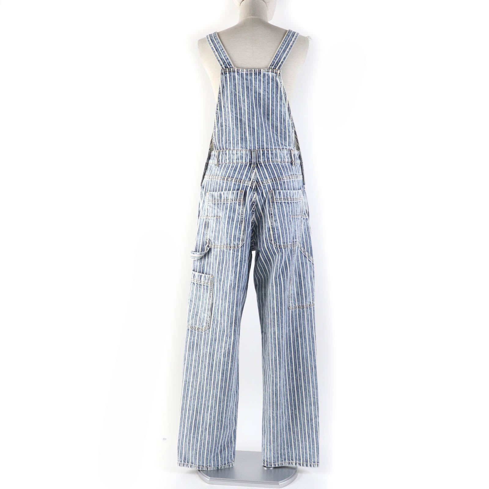 Dior Striped Denim Overalls Women